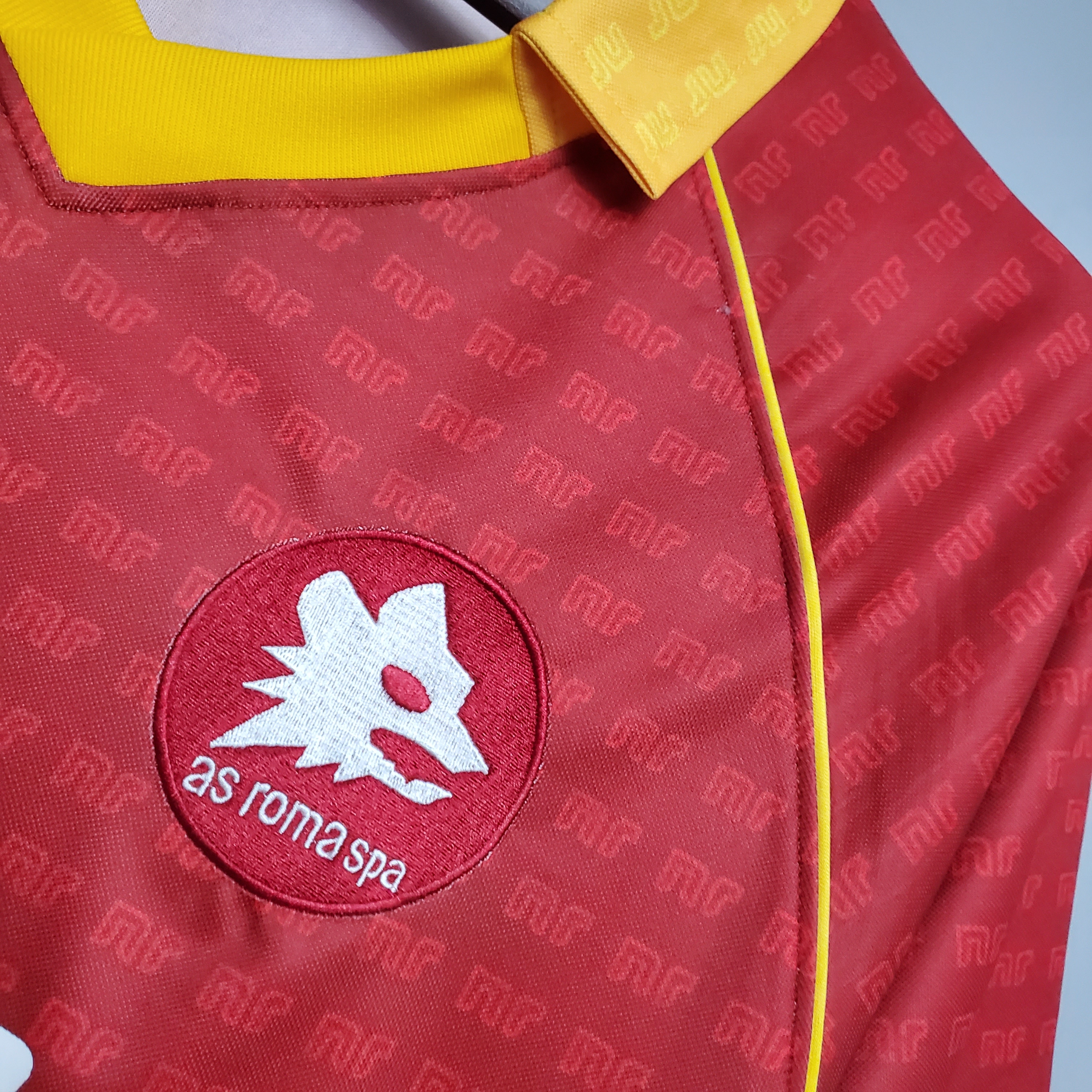 90/91 Roma Home Retro Jersey - leoleo123123