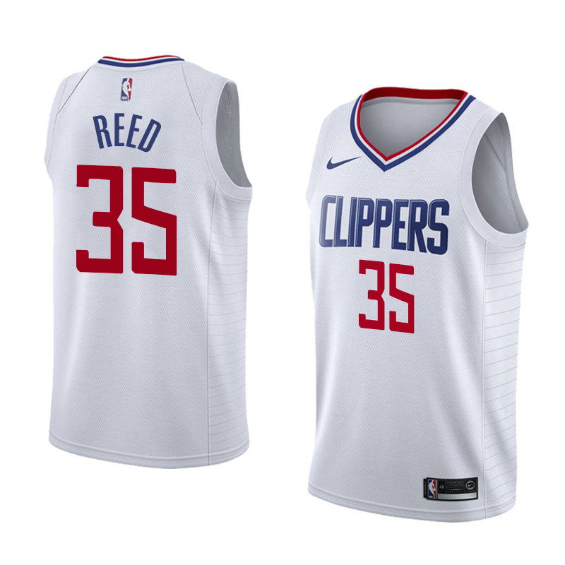 NBA Men Los Angeles Clippers White #35 REED Jersey High Quality Name and Number Print - leoleo123123