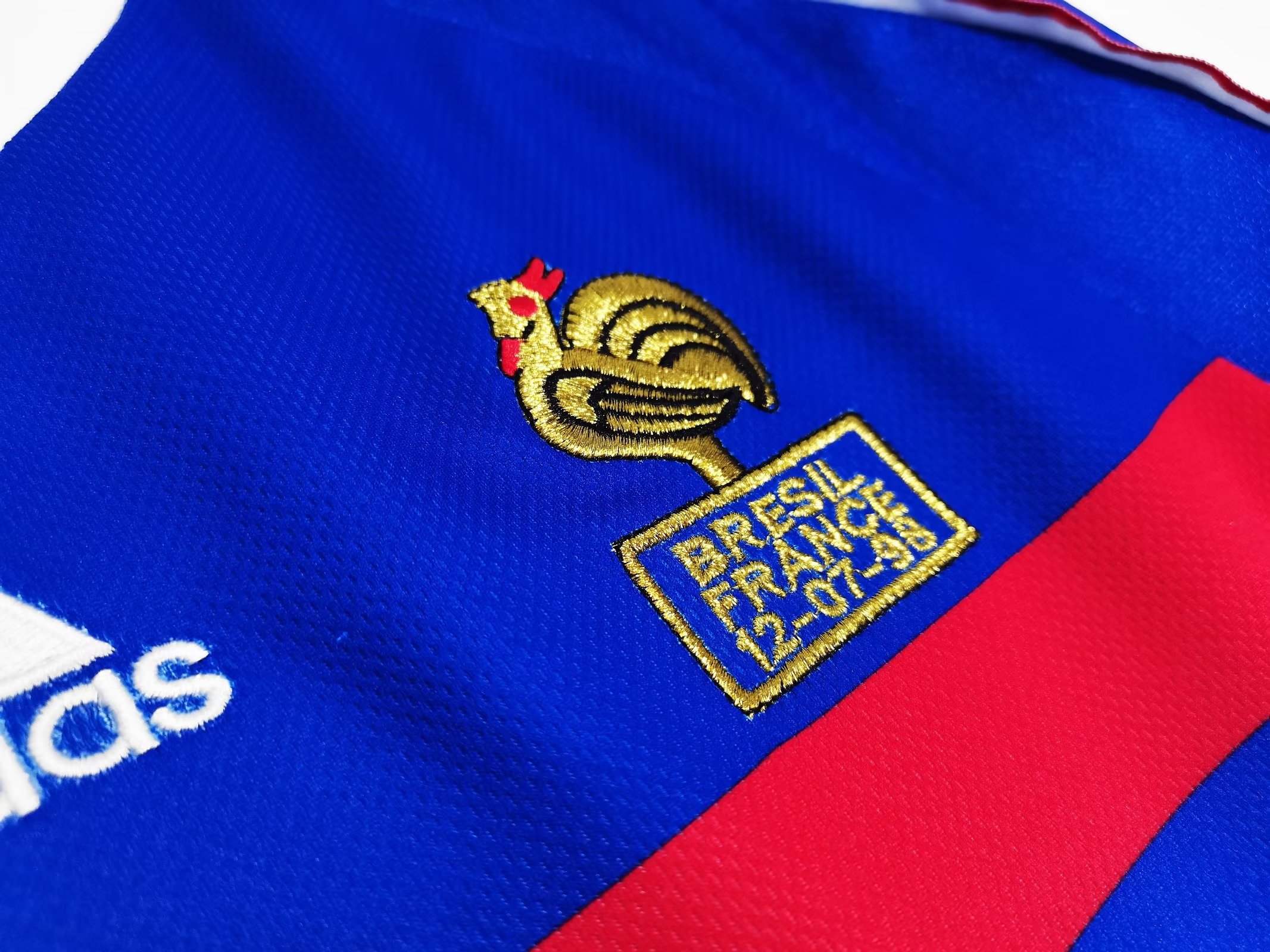 1998 France Home Retro Jersey Long Sleeve - leoleo123123