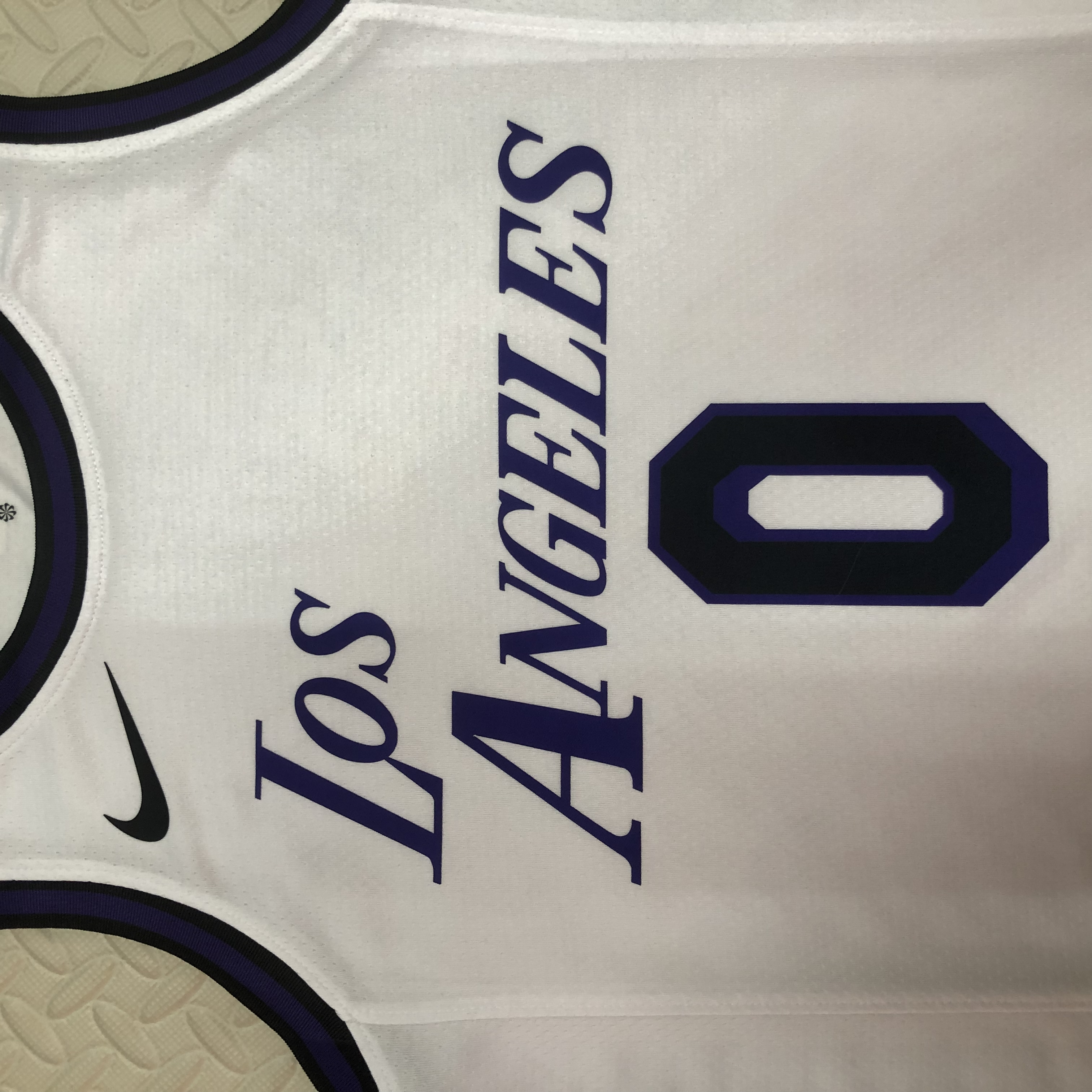 NBA Men Season 2023 Los Angeles Lakers White #0 WESTBROOK Jersey High Quality Name and Number Print - leoleo123123