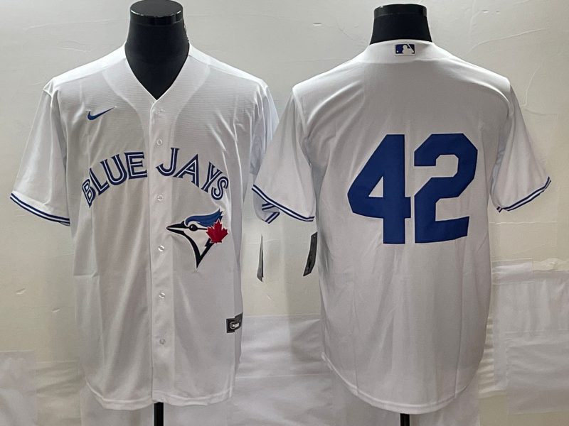 Toronto Blue Jays Vladimir White #42 Baseball Jersey - leoleo123123