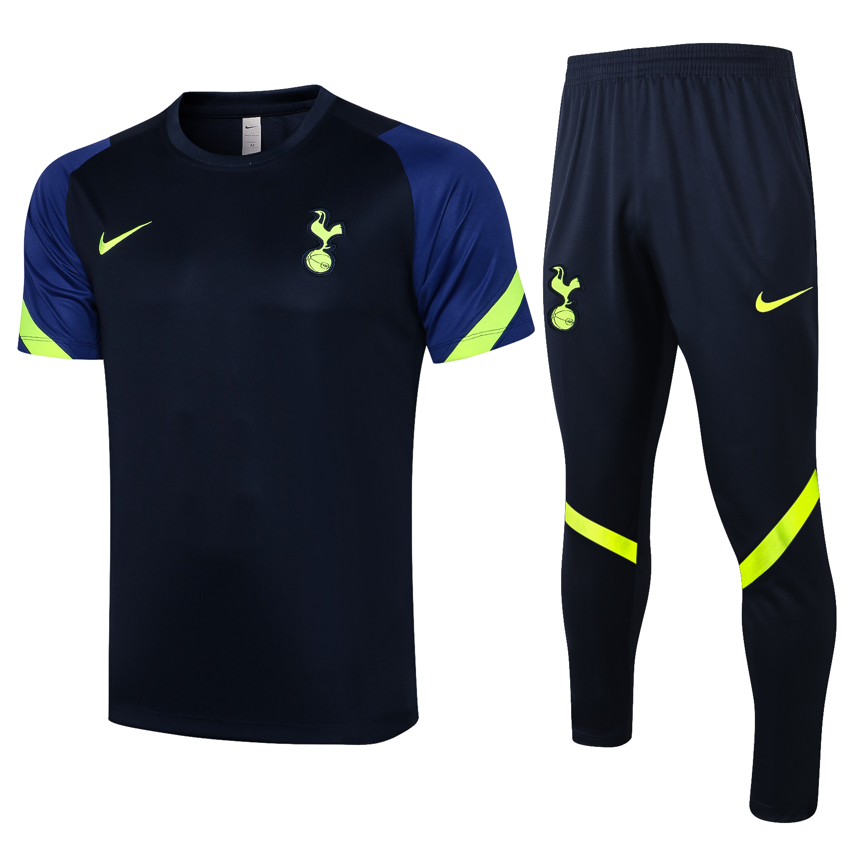 21-22 Tottenham Dark Blue Training Tracksuit Thai Quality--Short Sleeve and Long Pant - leoleo123123
