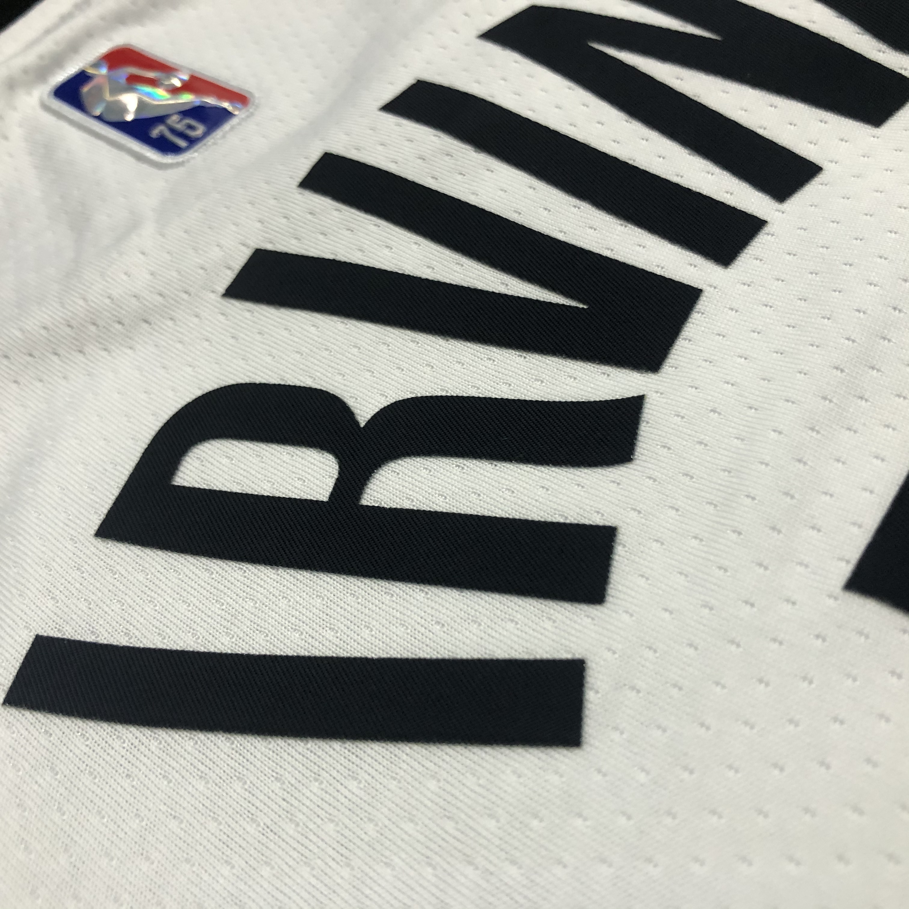 NBA Men 75th Anniversary Brooklyn Nets White #11 IRVING Jersey High Quality Name and Number Print - leoleo123123