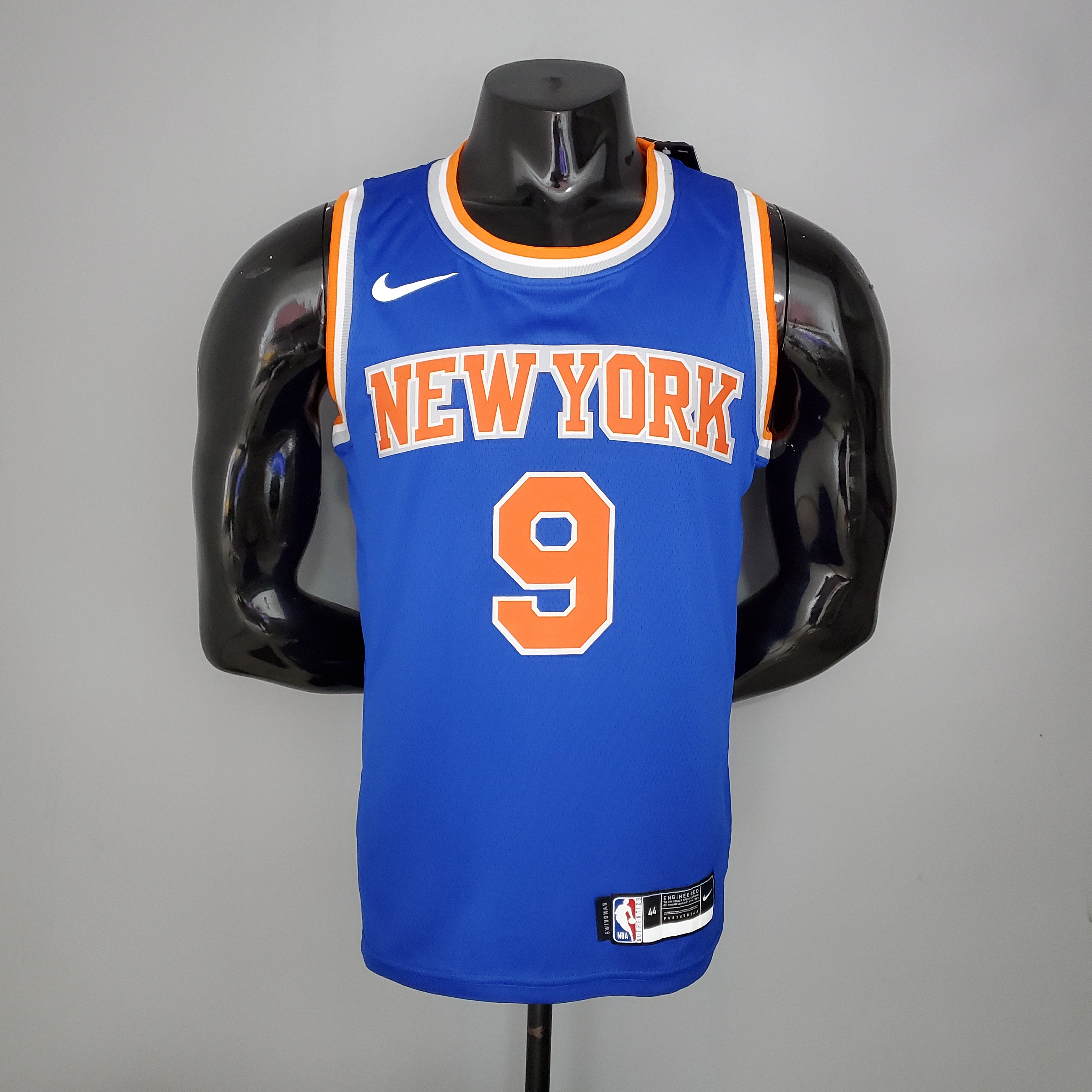 NBA Men New York Knicks Blue #9 BARRETT Jersey High Quality Name and Number Print - leoleo123123