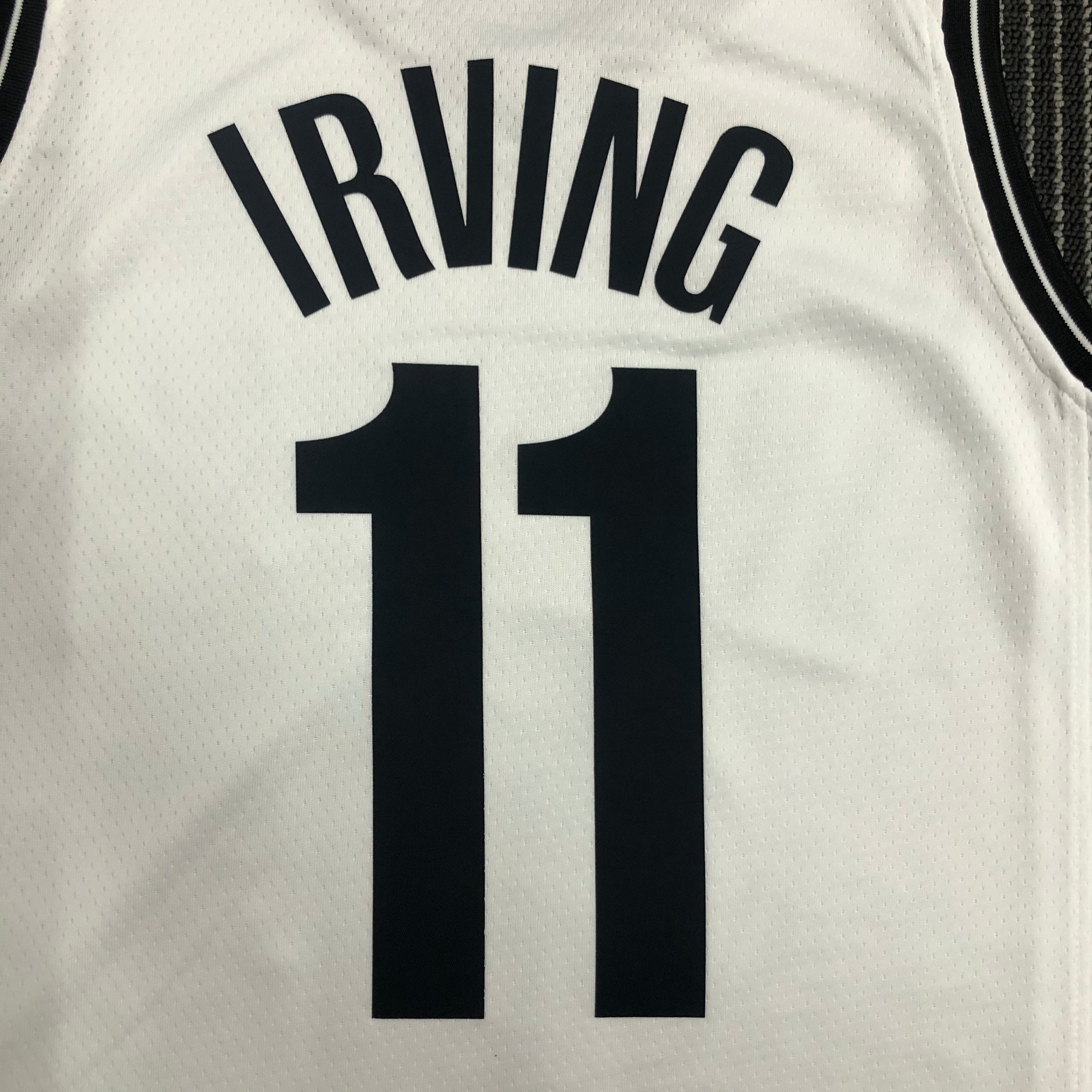 NBA Men 75th Anniversary Brooklyn Nets White #11 IRVING Jersey High Quality Name and Number Print - leoleo123123