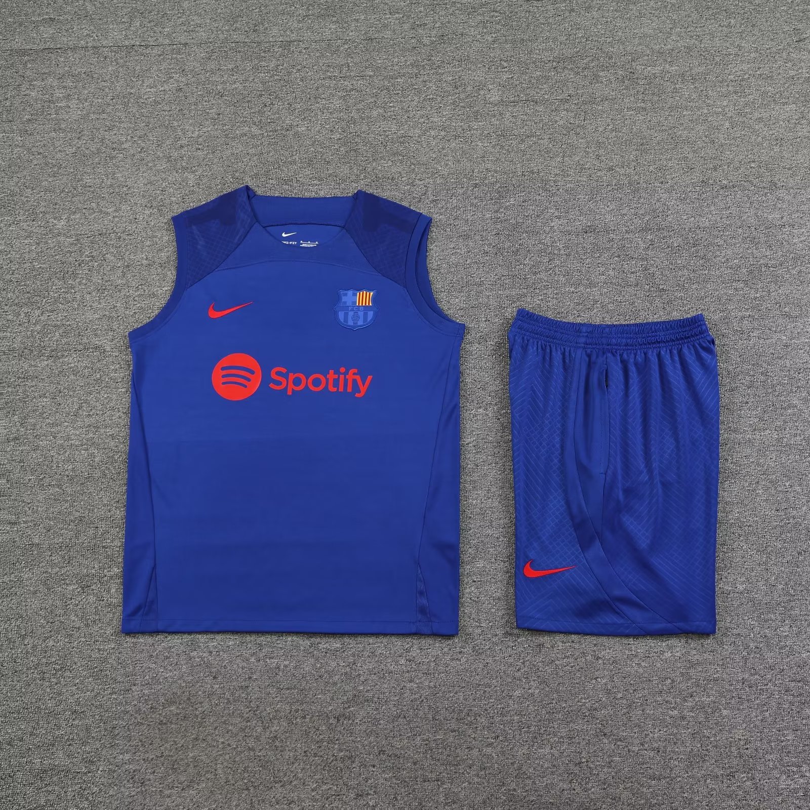 23/24 Barcelona Blue Vest Training Tracksuit - leoleo123123