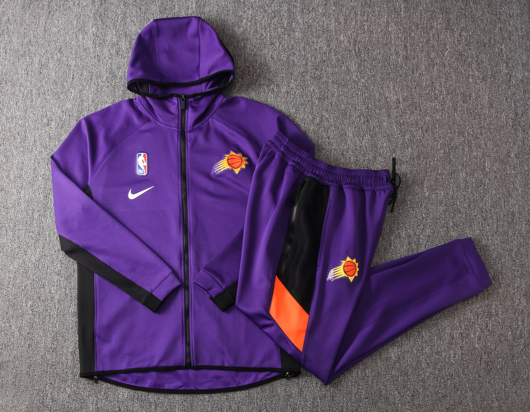 NBA Phoenix Suns Purple with Cap Jacket Tracksuit High Quality - leoleo123123