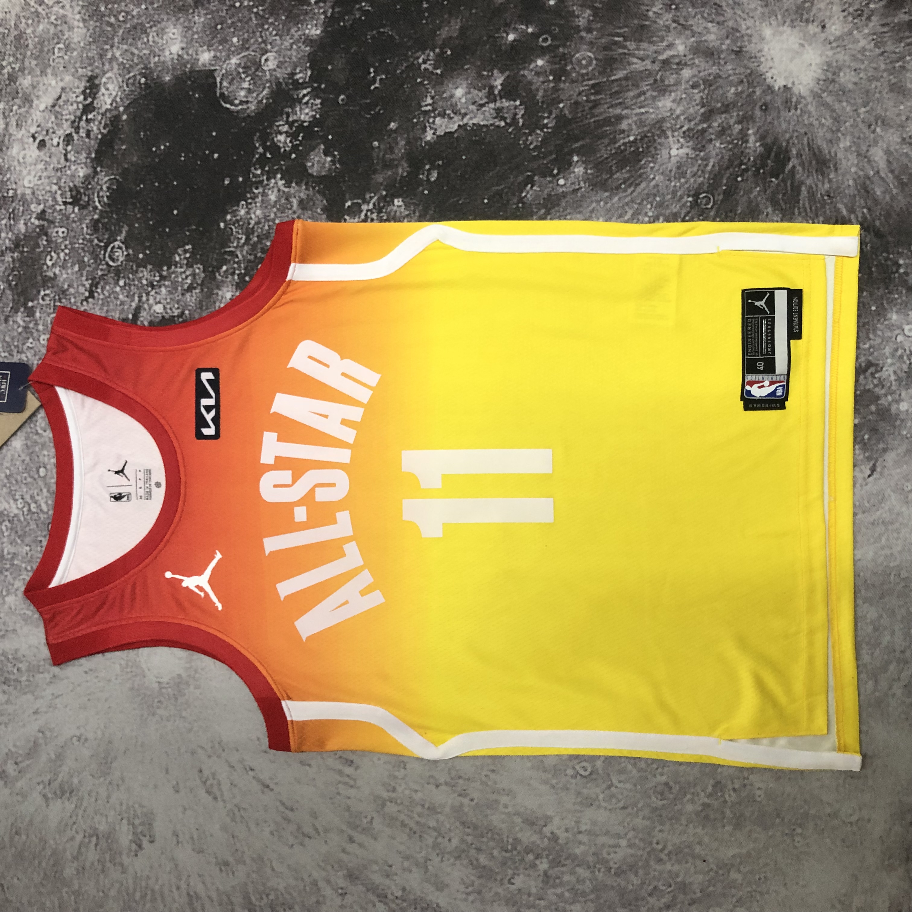 NBA Men 2023 Chicago Bulls All Stars Yellow #11 DEROZAN Jersey High Quality Name and Number Print - leoleo123123