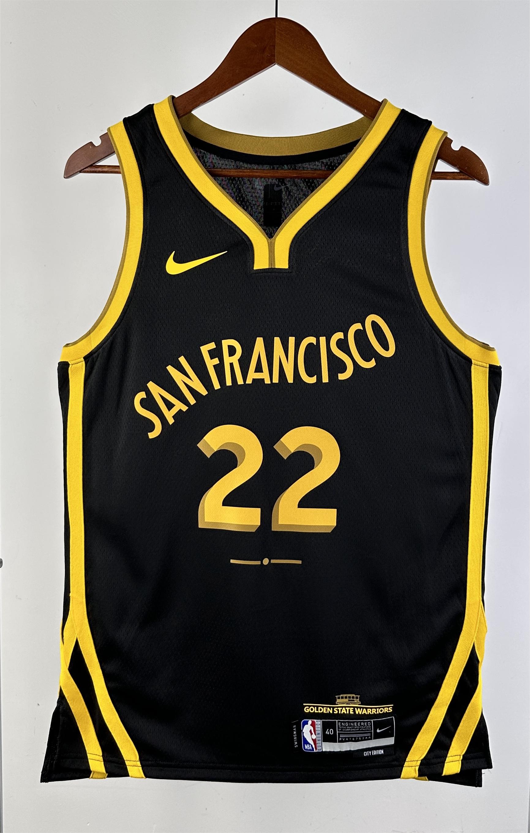 NBA Men 2024 Golden State Warriors City Edition #22 WIGGINS Swingman Jersey - leoleo123123