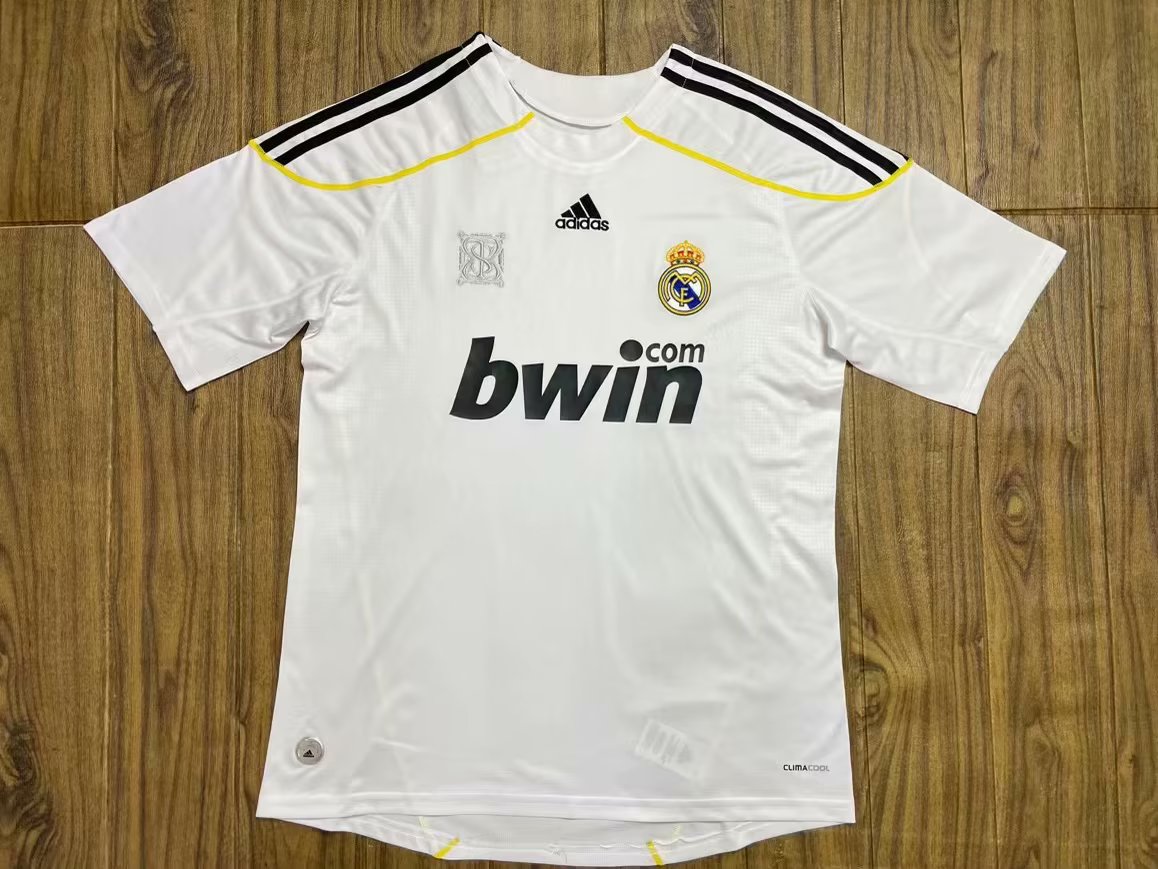 09/10 Real Madrid Home Retro Jersey - leoleo123123