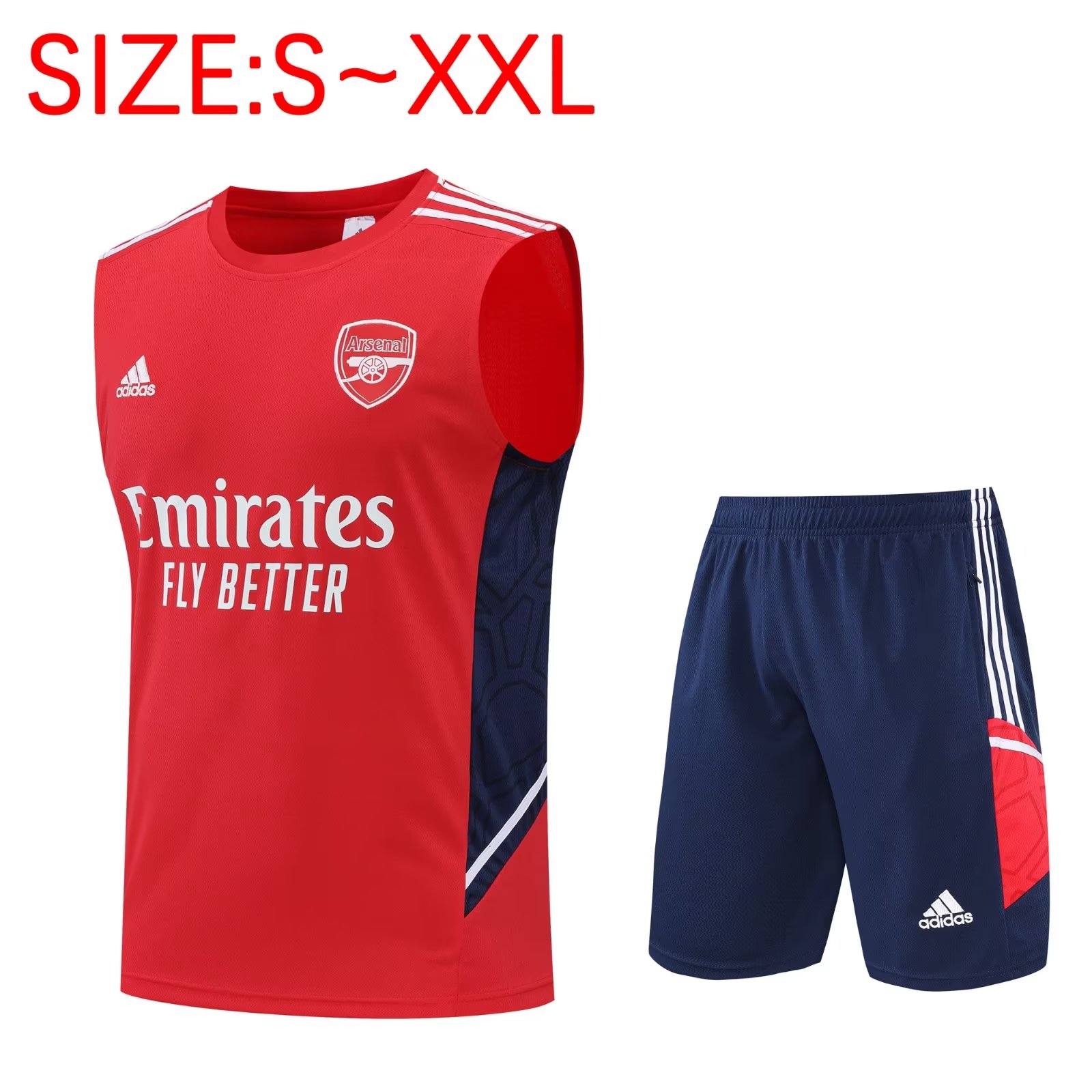 22/23 Arsenal Red Vest Training Suit - leoleo123123