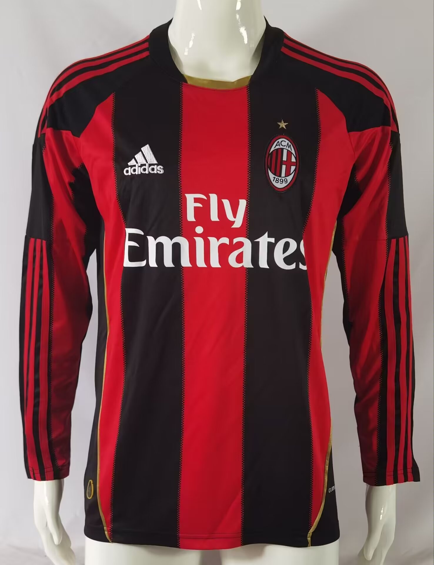 10/11 AC Milan Home Retro Jersey Long Sleeve - leoleo123123