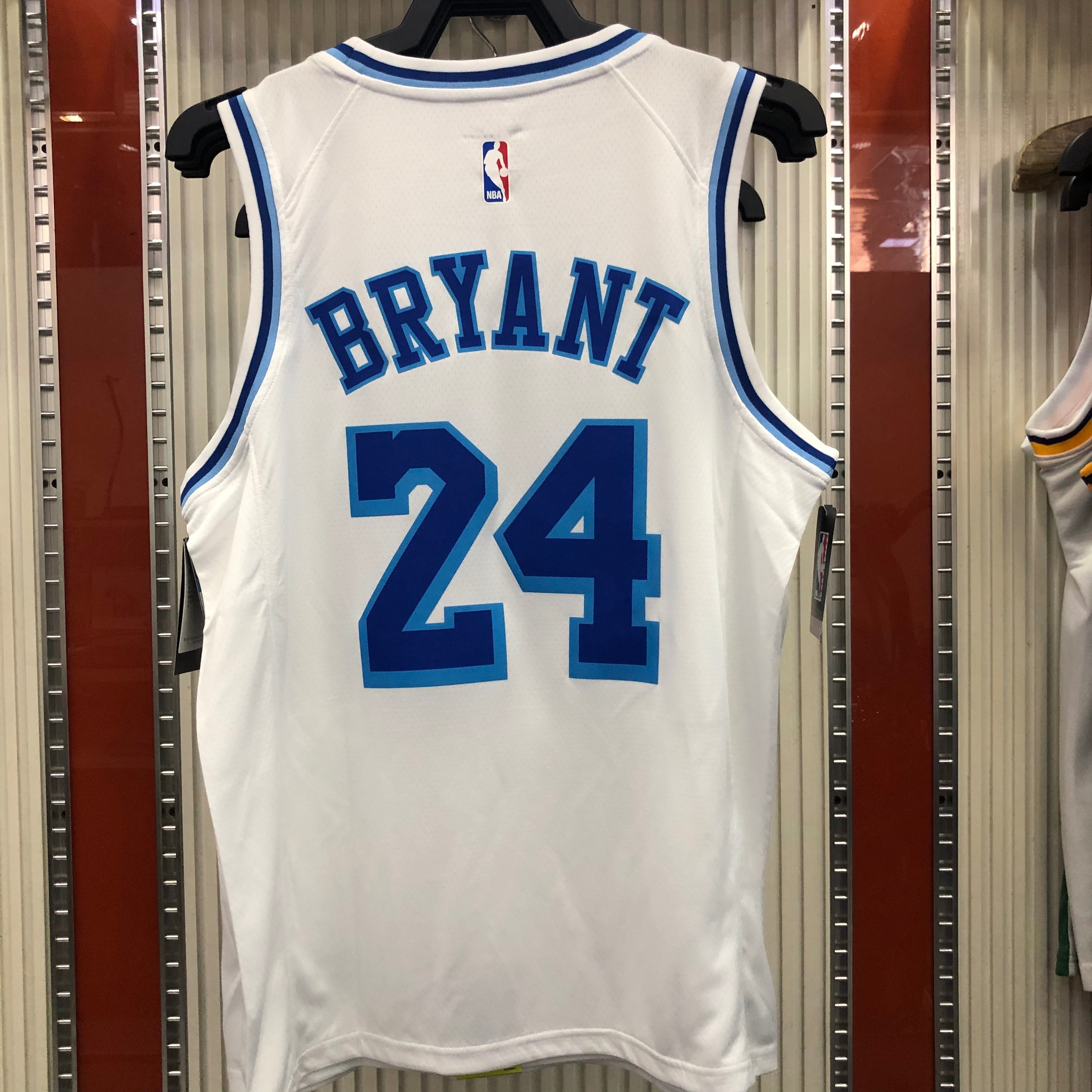NBA Men Los Angeles Lakers Retro in Latin with Crenshaw #24 BRYANT white Round Neck Jersey High Quality Name and Number Print - leoleo123123