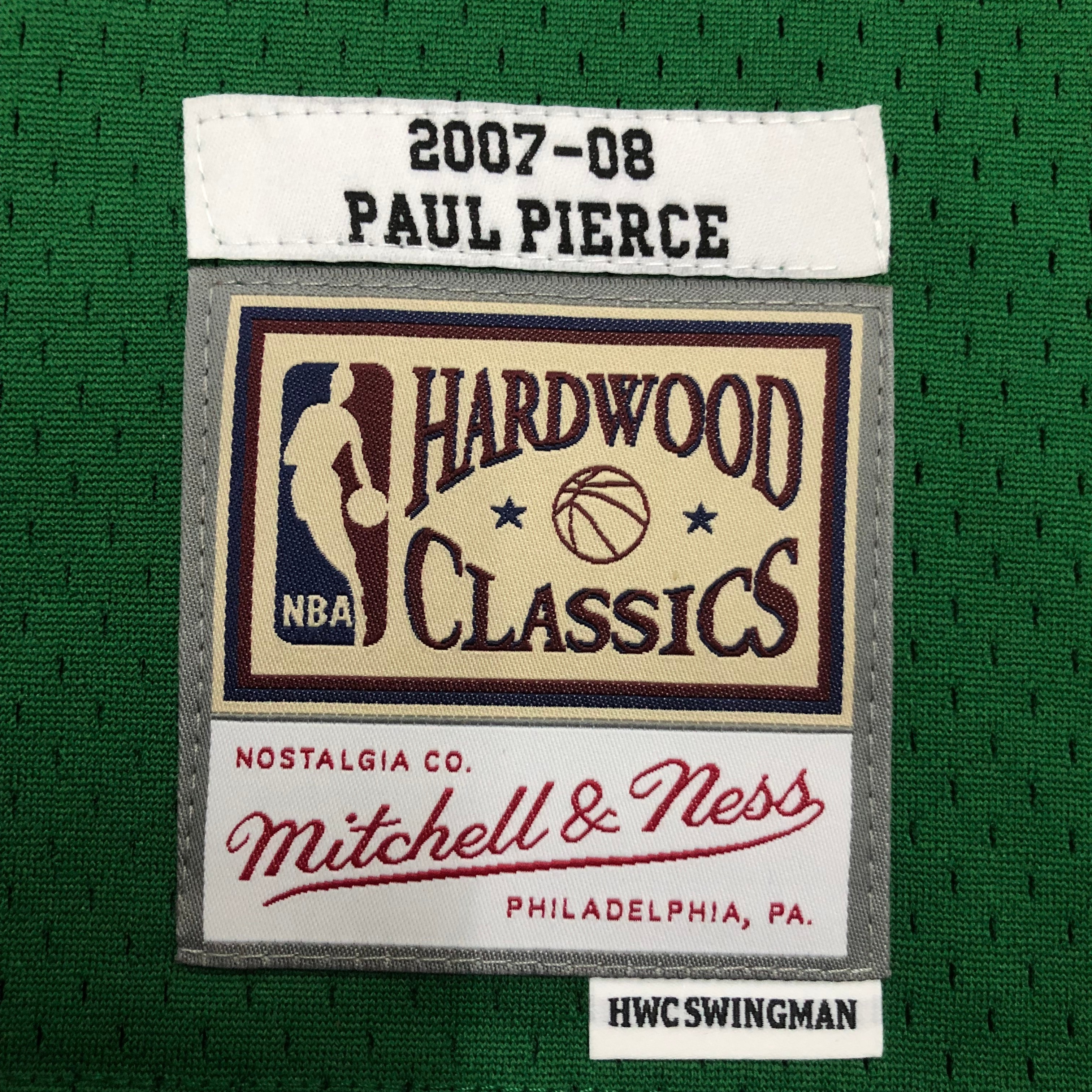 NBA Men Season 07-08 Boston Celtics Retro Green #34 PIERCE Jersey High Quality Name and Number Print - leoleo123123