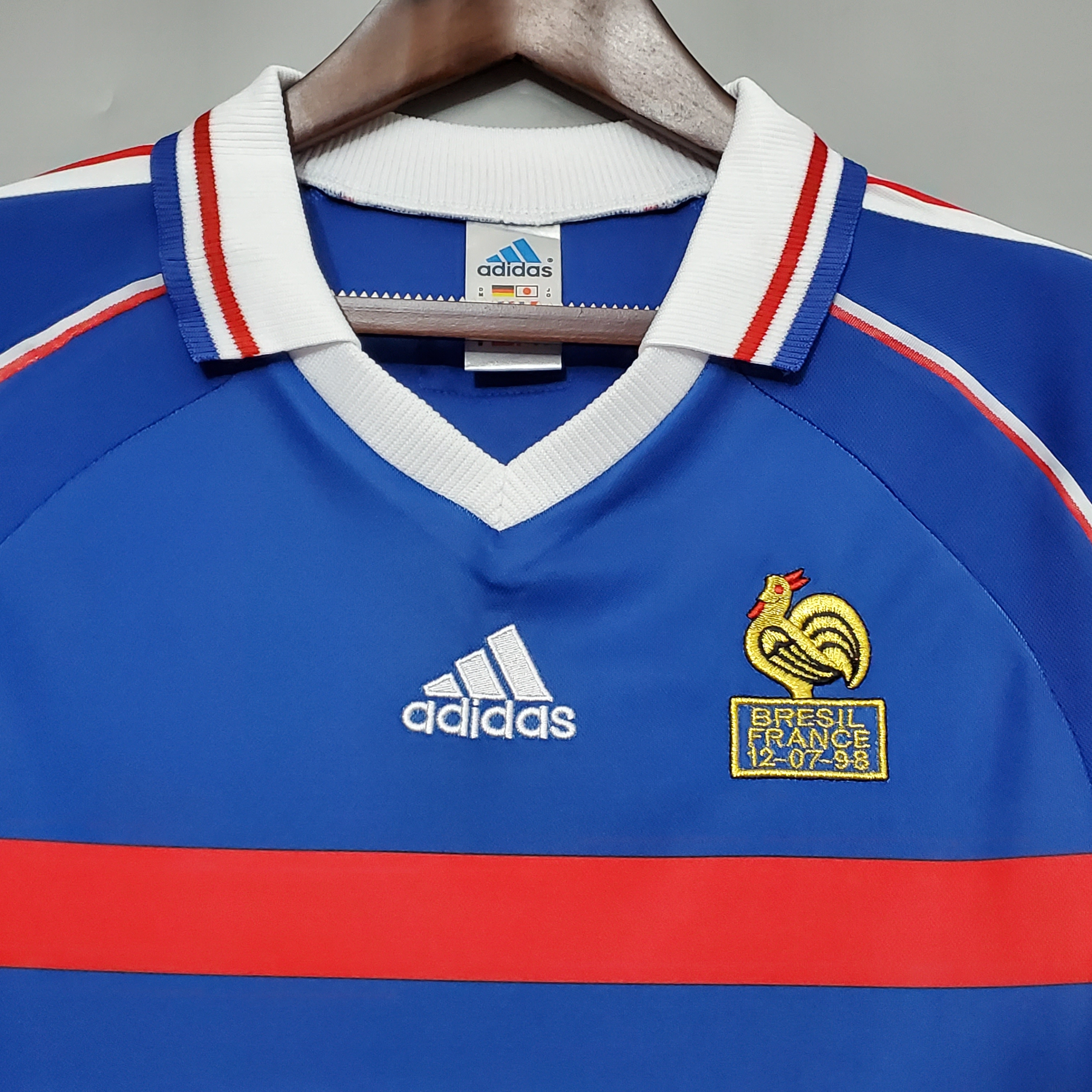 1998 France Home Retro Jersye - leoleo123123