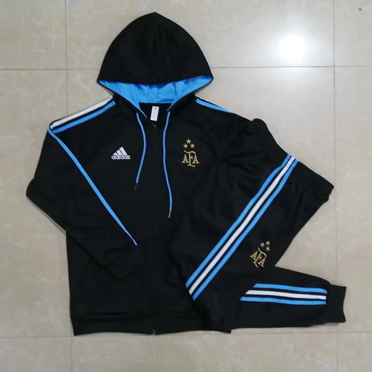 22/23 Argentina Black Jacket Tracksuit Thai Quality - leoleo123123