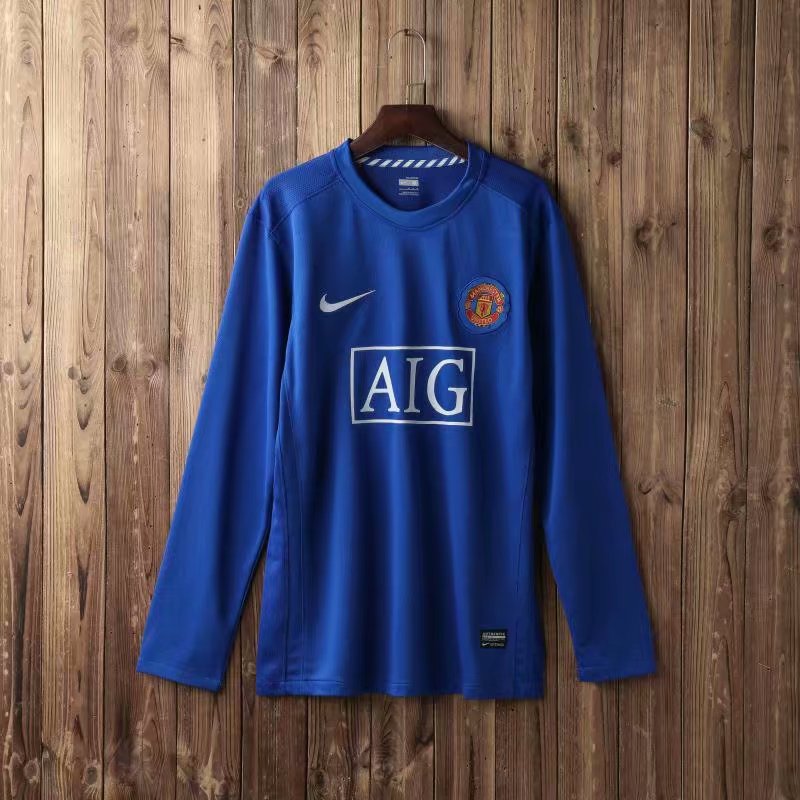 07-08 Man United Away Retro Jersey Long Sleeve - leoleo123123