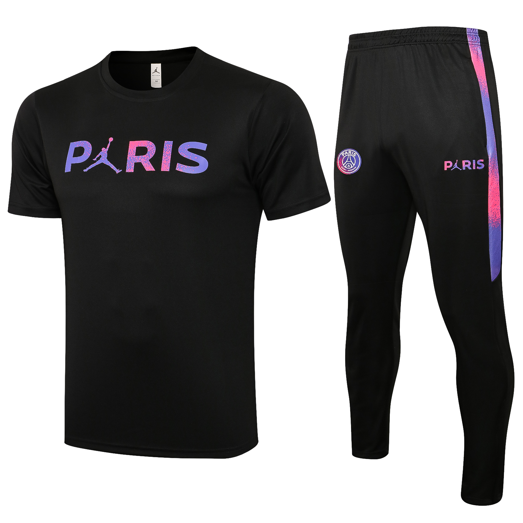 21-22 PSG Jordan Black Training Tracksuit Thai Quality - leoleo123123