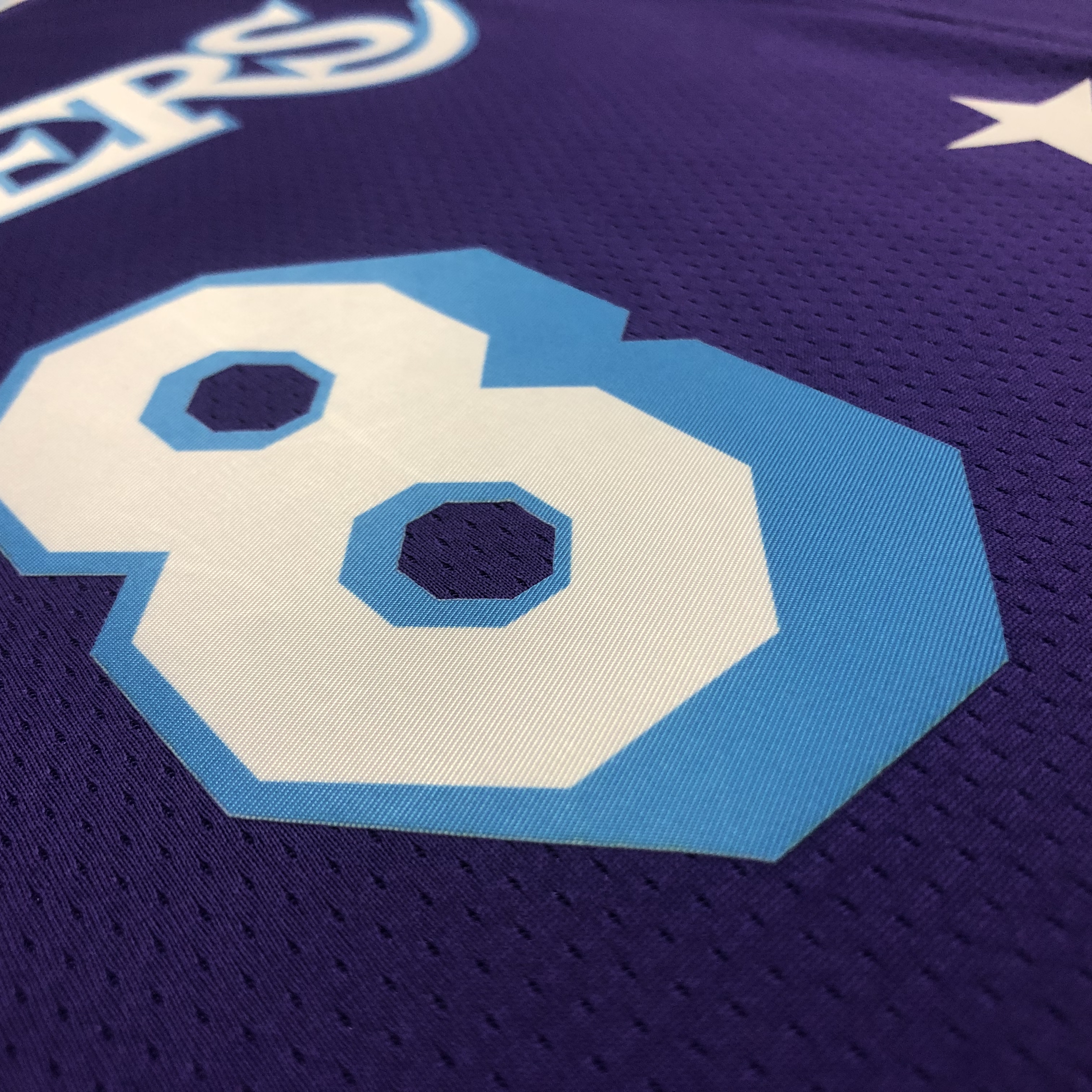 NBA Season 2022 75th Anniversary Los Angeles Lakers Purple Round Neck #8 BRYANT Jersey High Quality Name and Number Print - leoleo123123