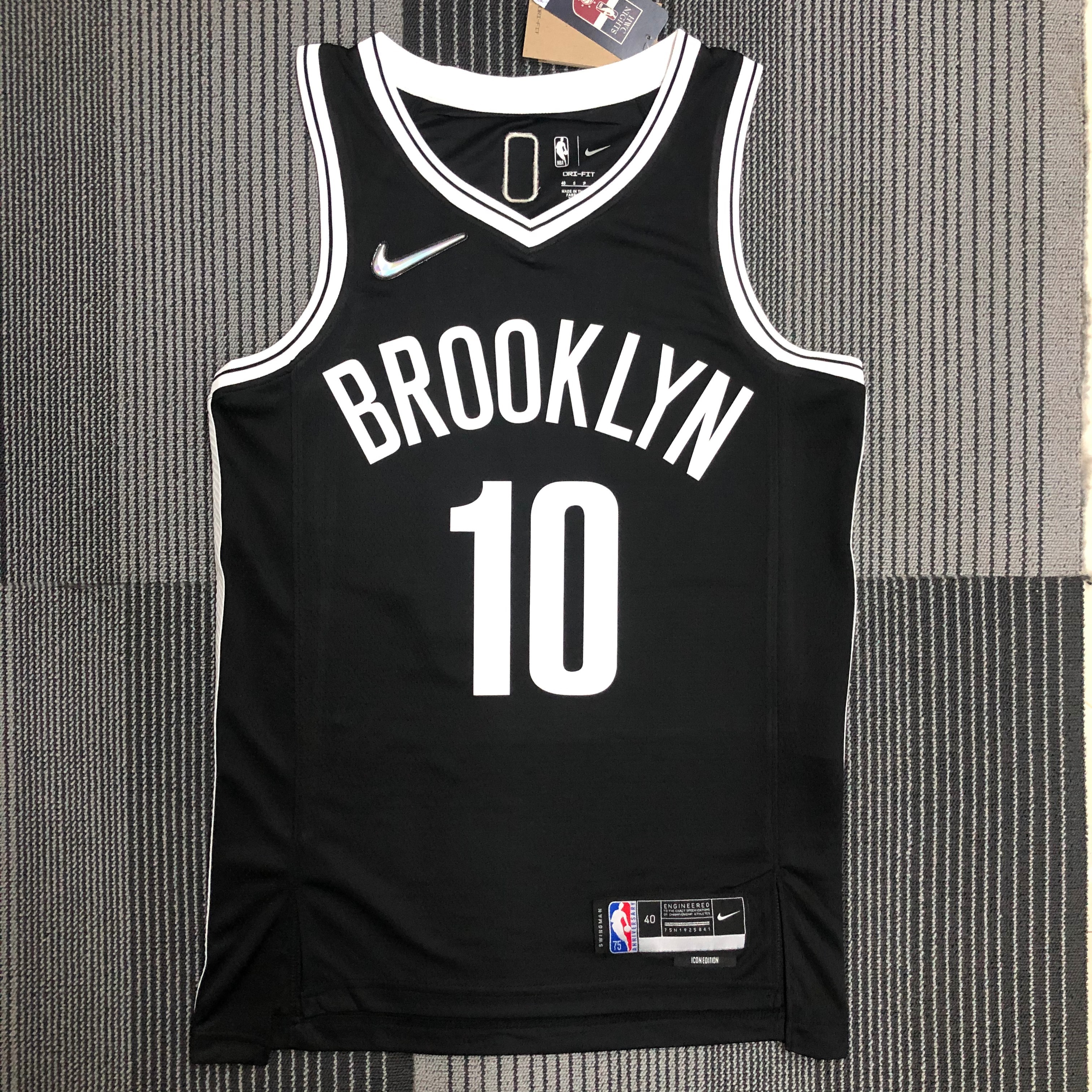 NBA Men 75th Anniversary Brooklyn Nets Black #10 SIMMONS Jersey High Quality Name and Number Print - leoleo123123