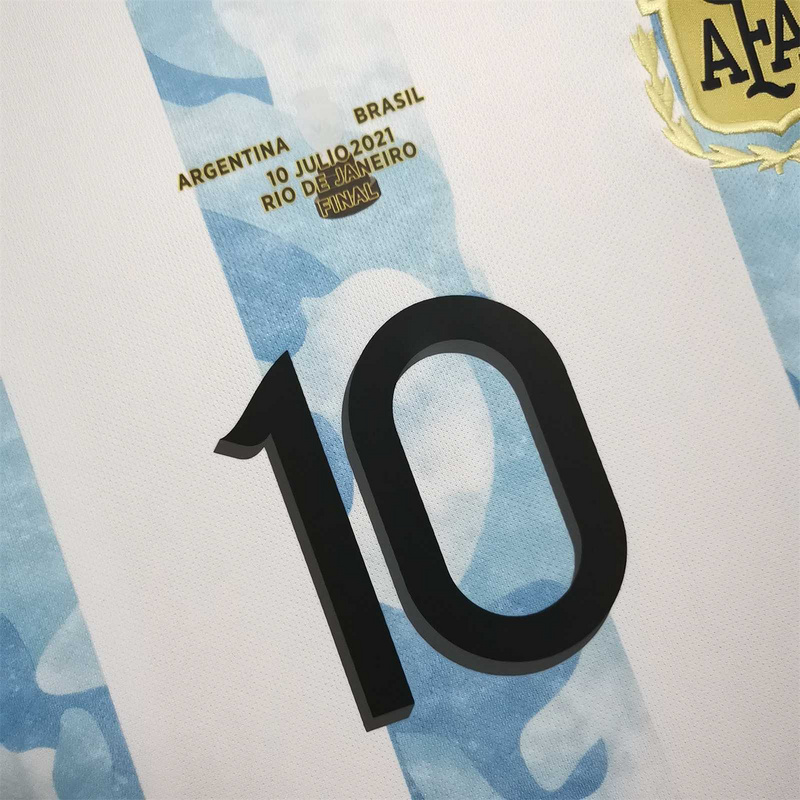 2021 Argentina home Copa América Final edition With Messi 10 - leoleo123123