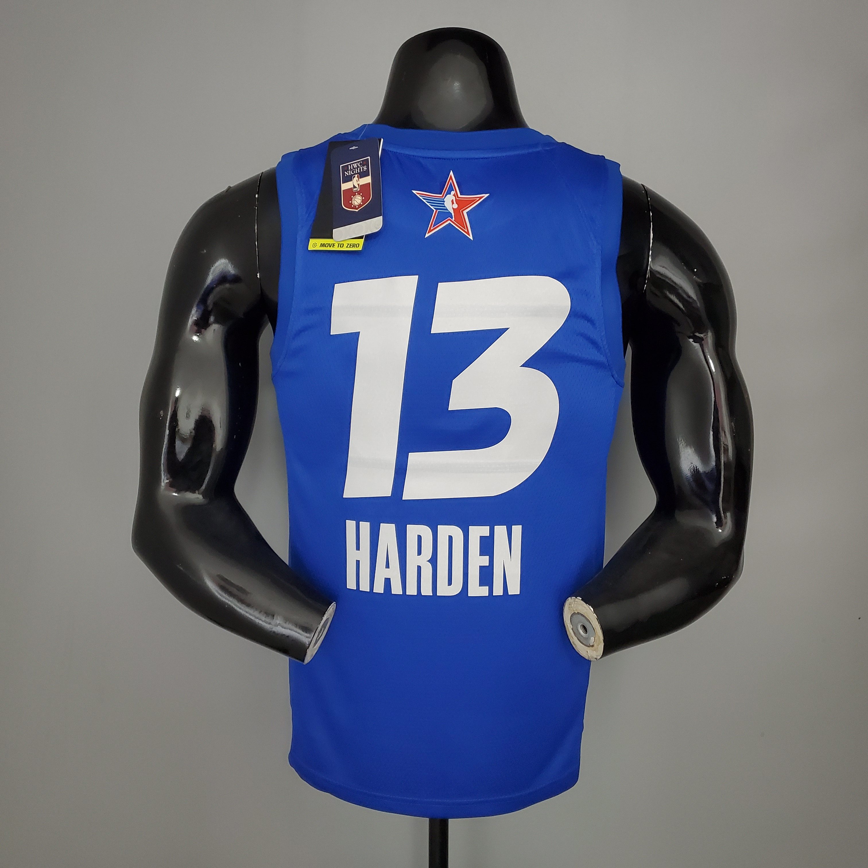 NBA Men 2021 All Star Jerseys Blue #13 HARDEN Jersey High Quality Name and Number Print - leoleo123123