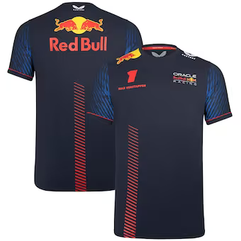 2022/23 Red Bull Racing Dark Blue F1 Team Round Collar POLO T-Shirt - leoleo123123
