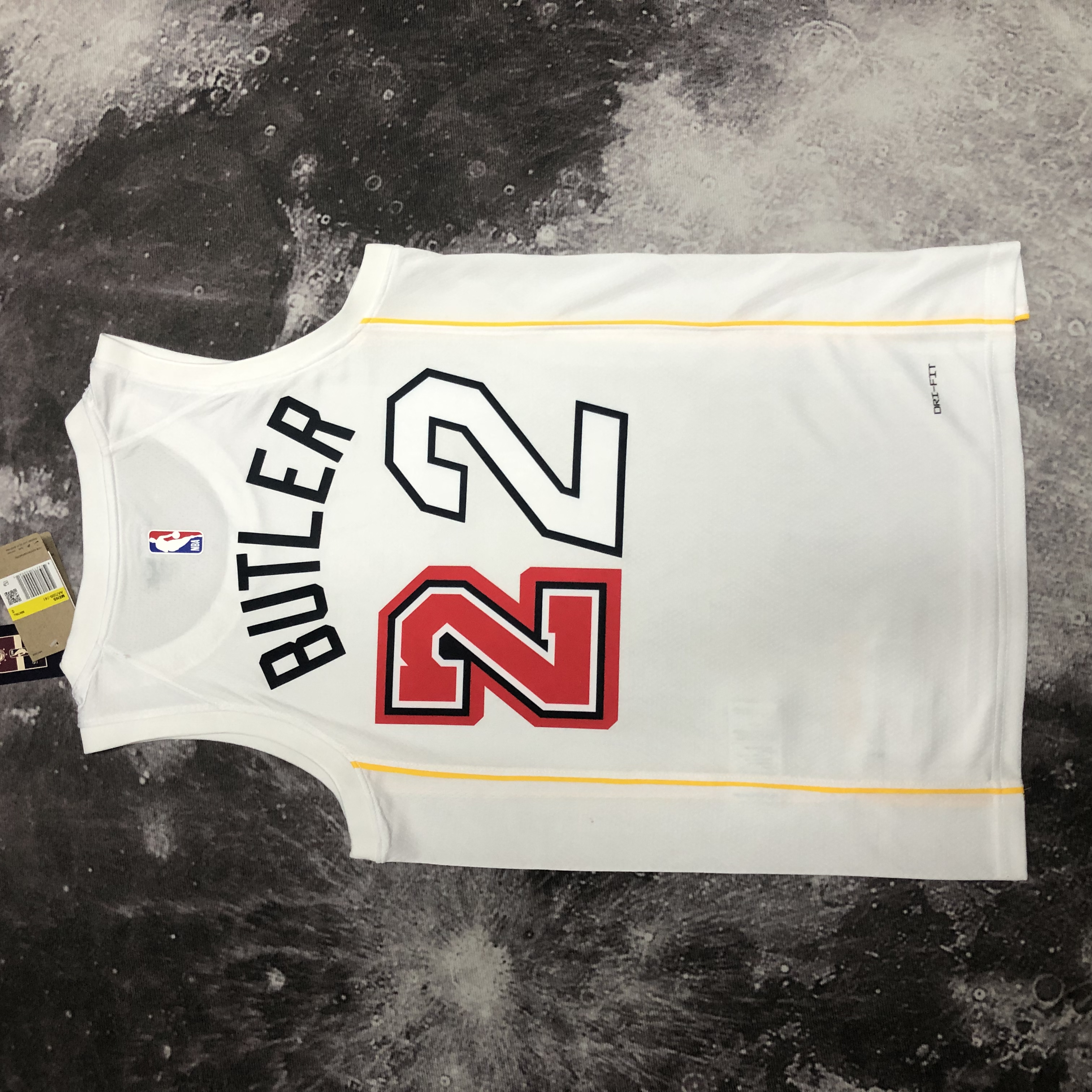 NBA Men Season 2023 Miami Heat White #22 BUTLER Jersey High Quality Name and Number Print - leoleo123123