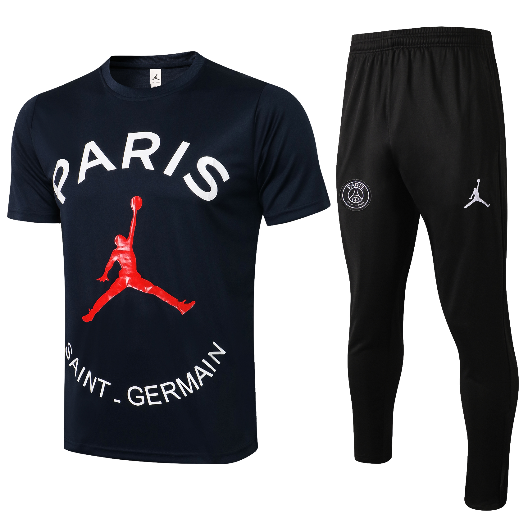 21-22 PSG Jordan Dark Blue Training Tracksuit Thai Quality - leoleo123123