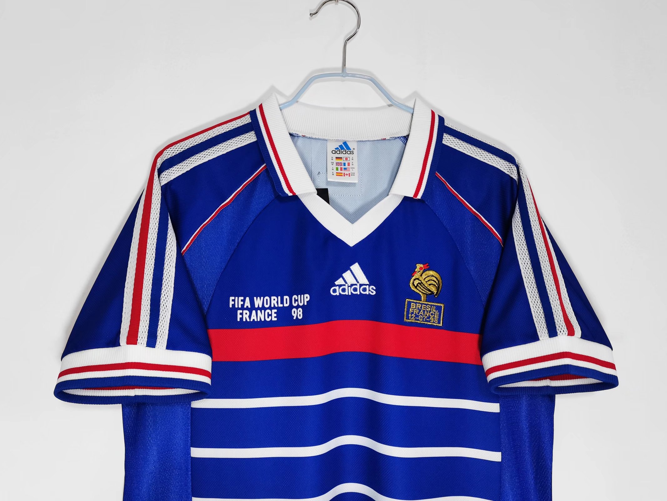 1998 France Home Retro Jersey With Final Letter - leoleo123123