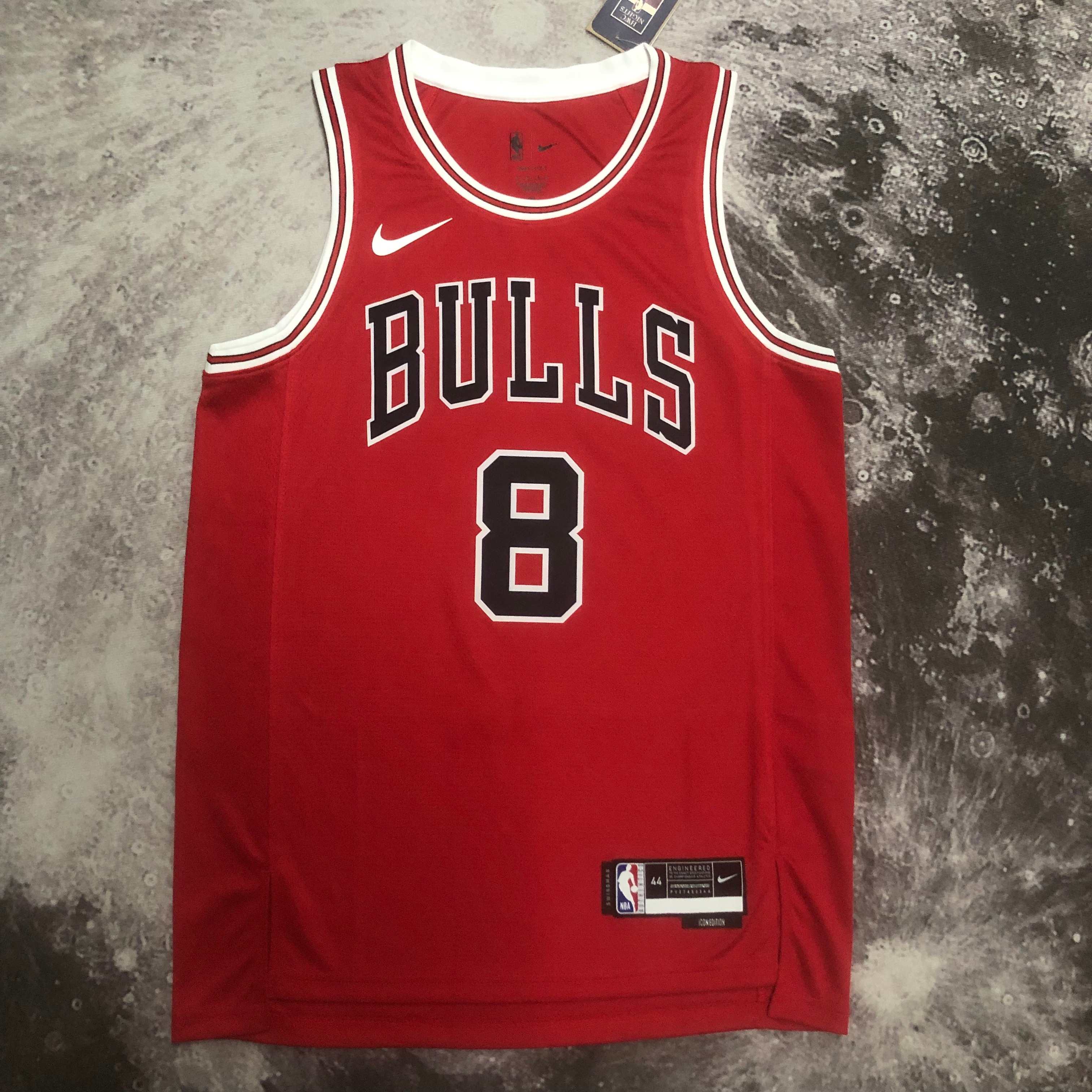 NBA Men 2023 Chicago Bulls Red #8 LAVINE Jersey High Quality Name and Number Print - leoleo123123