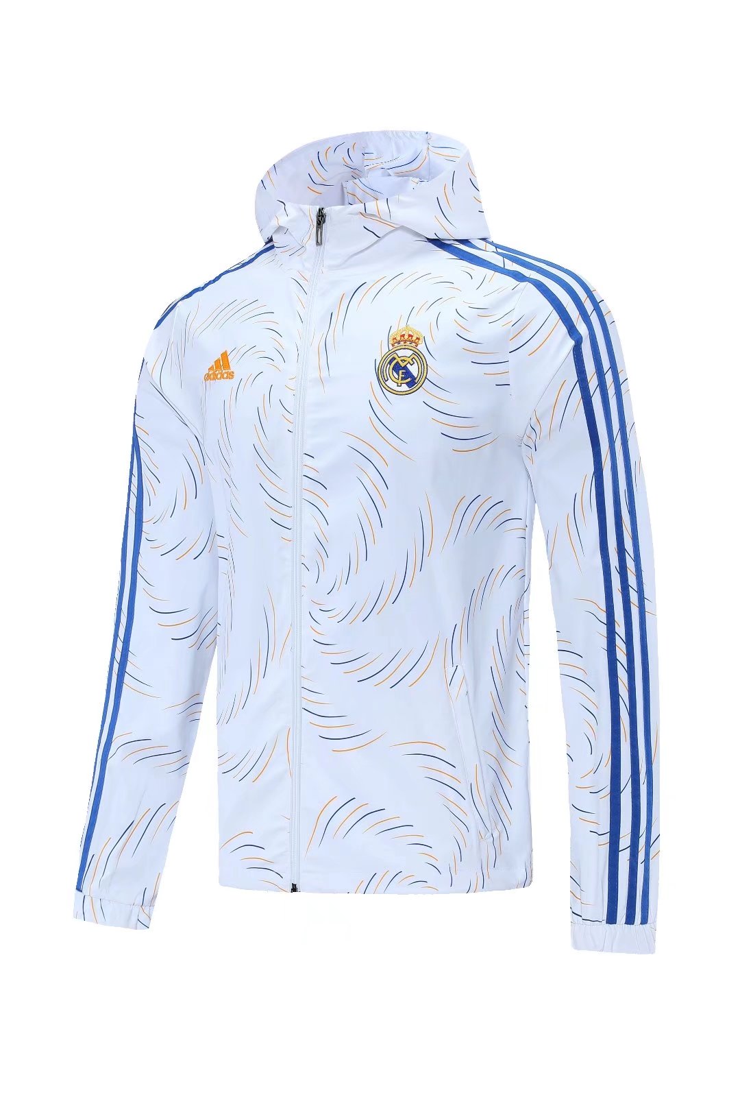 21-22 Real Madrid White Windbreaker Jacket Thai Quality - leoleo123123