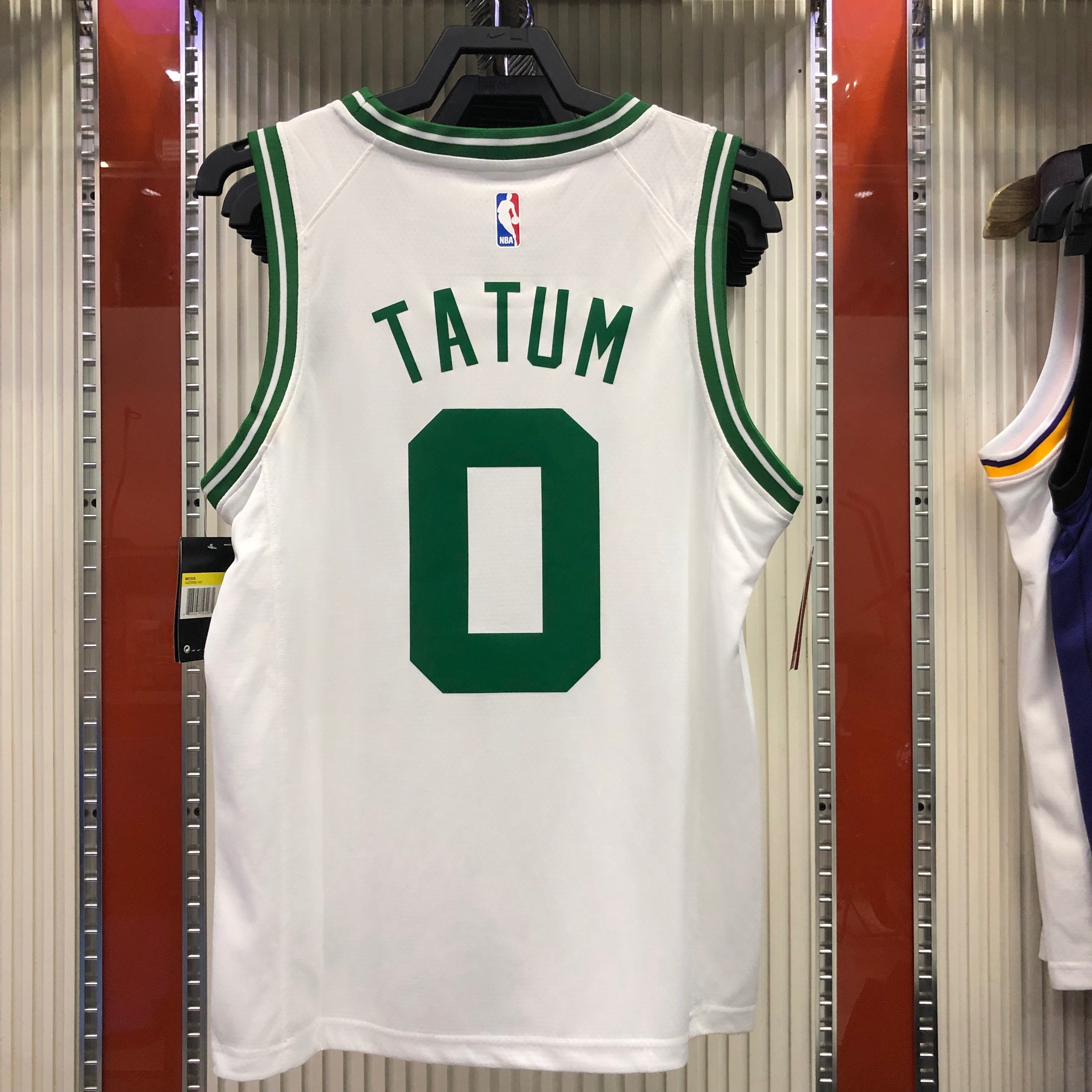 NBA Boston Celtics Retro White with Green Name #0 TATUM Jersey High Quality Name and Number Print - leoleo123123