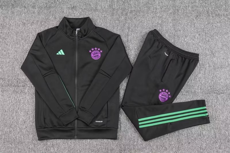 23/24 Bayern Black Jacket Tracksuit Thai Quality - leoleo123123