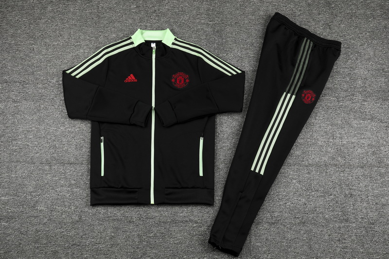 21/22 Manchester United Black Jacket Tracksuit Thai Quality - leoleo123123