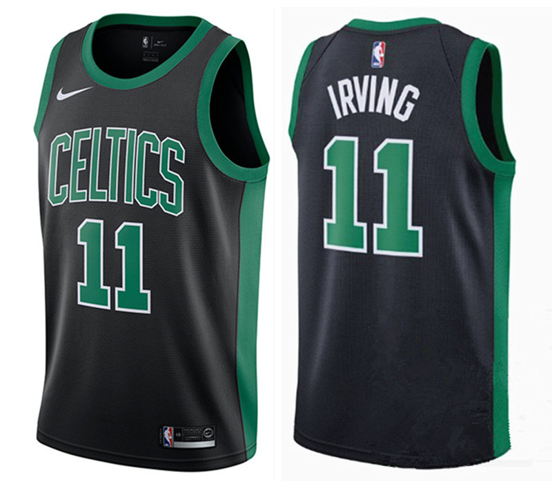 NBA Boston Celtics Black #11 IRVING Jersey High Quality Name and Number Print - leoleo123123