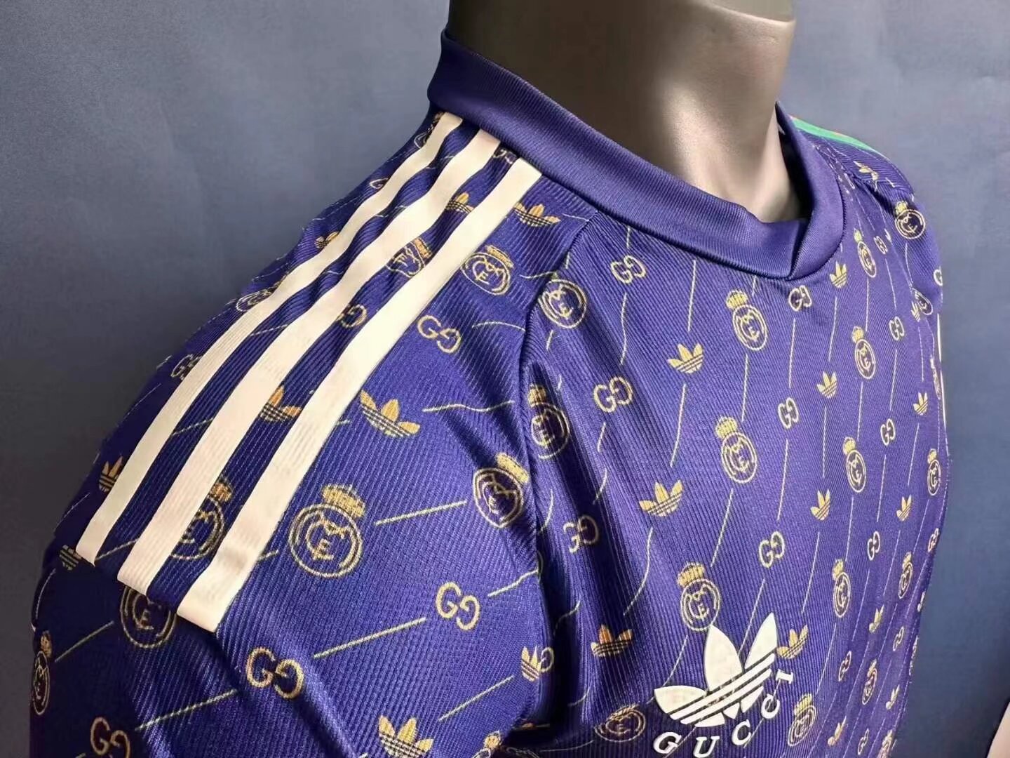 2024 Real Madrid Gucci purple Jersey Player Version 1:1 Quality xiongyinig - leoleo123123