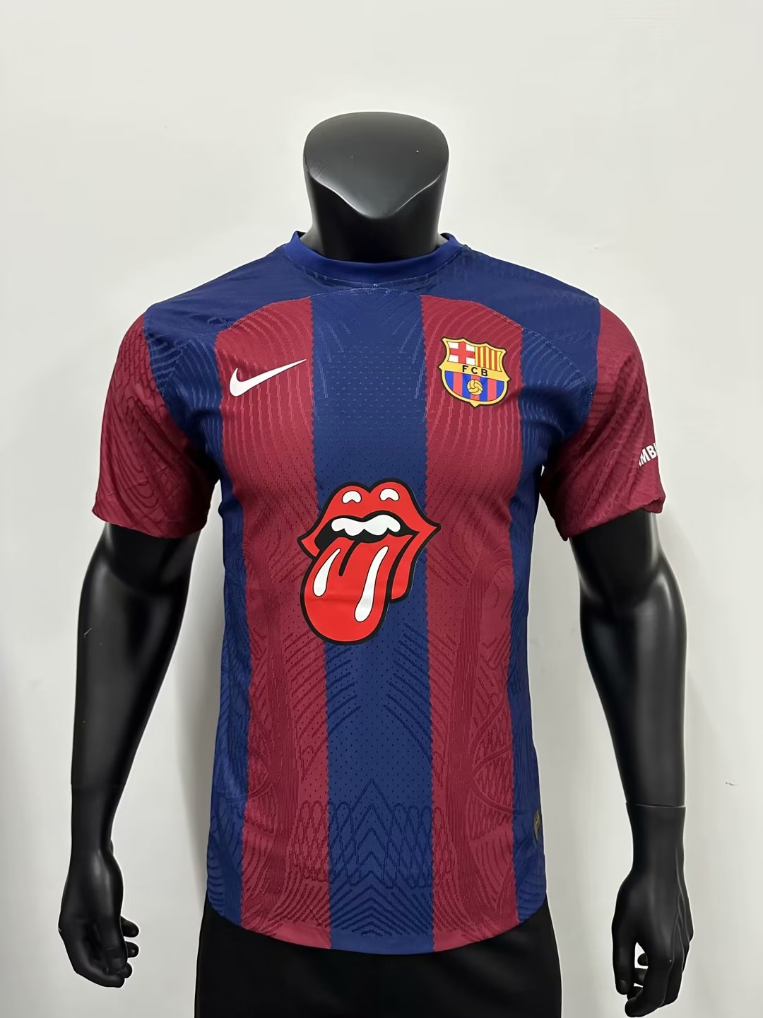 23/24 Barcelona Home Edition Rolling stones Jersey Player Version 1:1 Quality wobiao - leoleo123123