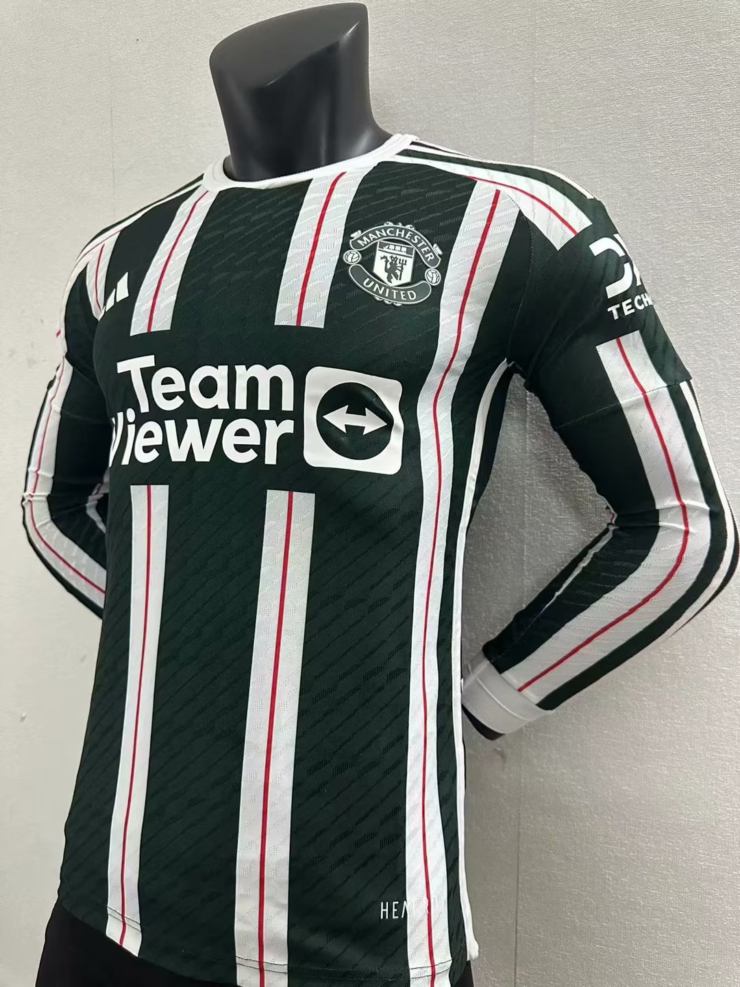 23/24 Man United Away Jersey Long Sleeve Player Version 1:1 Quality - leoleo123123
