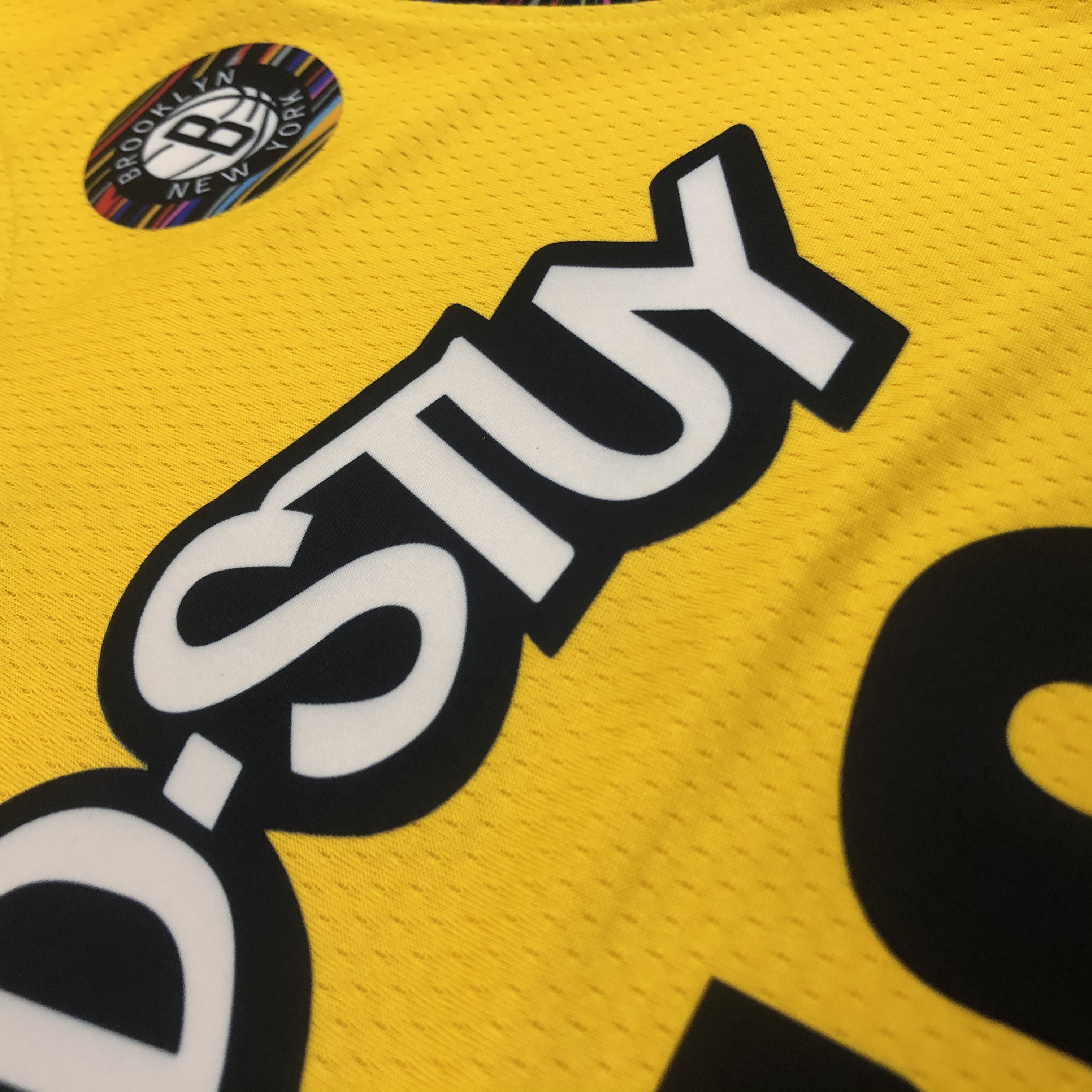 NBA Men Brooklyn Nets Yellow #72 BIGGIE Jersey High Quality Name and Number Print - leoleo123123