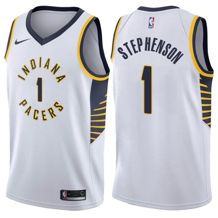 NBA Men Indiana Pacers White #1 STEPHENSON Jersey High Quality Name and Number Print - leoleo123123