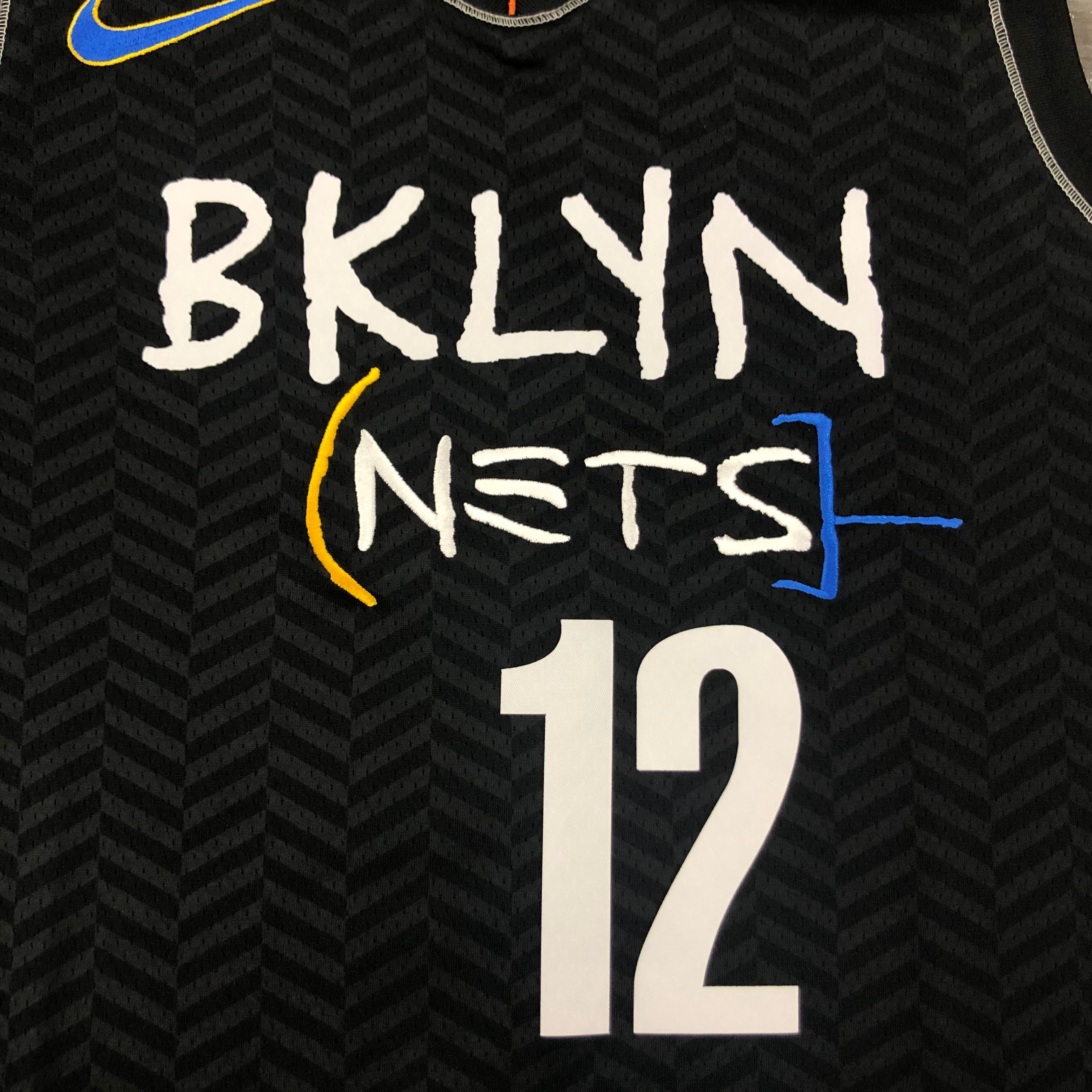 NBA Men Season 2021 Brooklyn Nets Black City #12 HARRIS Jersey High Quality Name and Number Print - leoleo123123