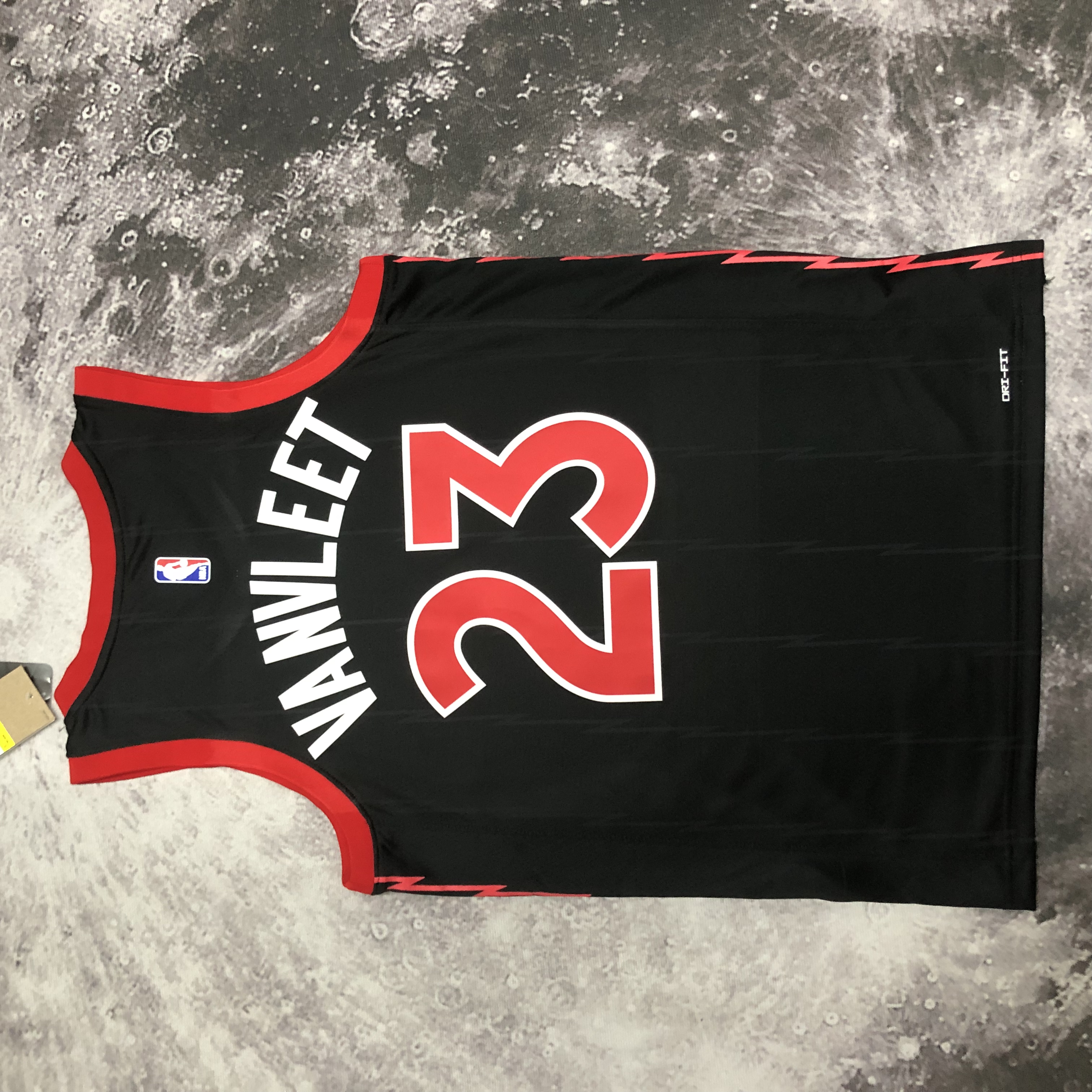 NBA Men Season 2023 Toronto Raptors Black #23 VANVLEET Jersey High Quality Name and Number Print - leoleo123123