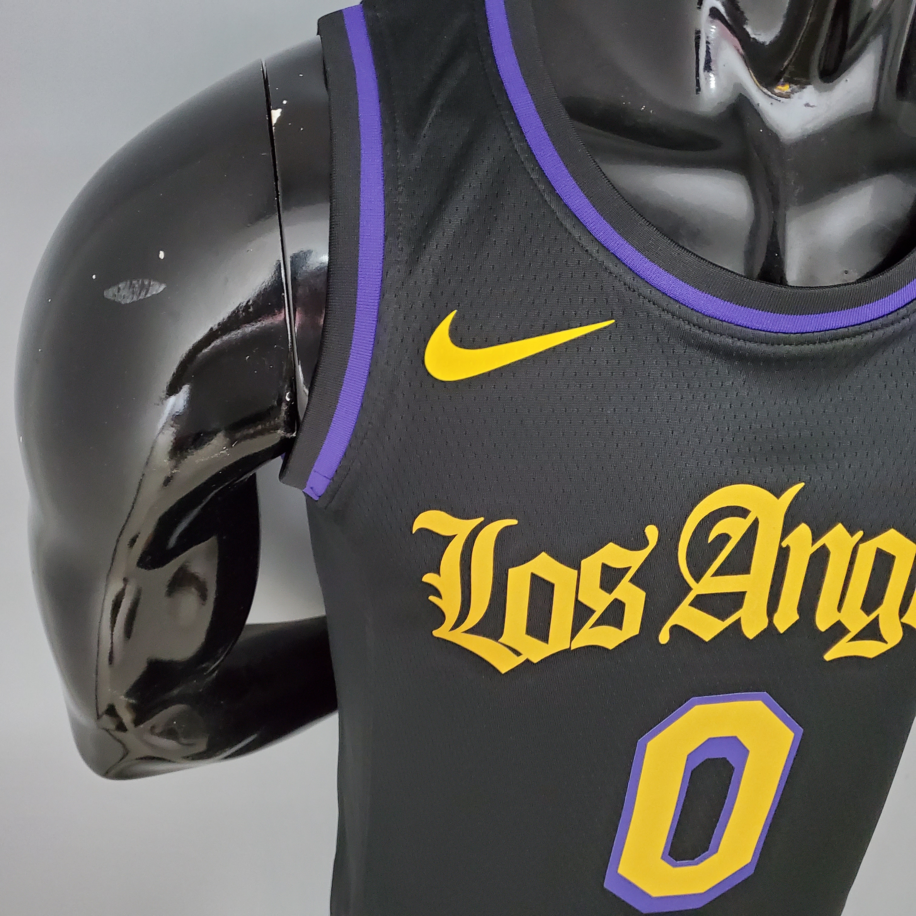 2021 YOUNG#0 Los Angeles Lakers Black Latin Black NBA Jersey High Quality Name and Number Print - leoleo123123