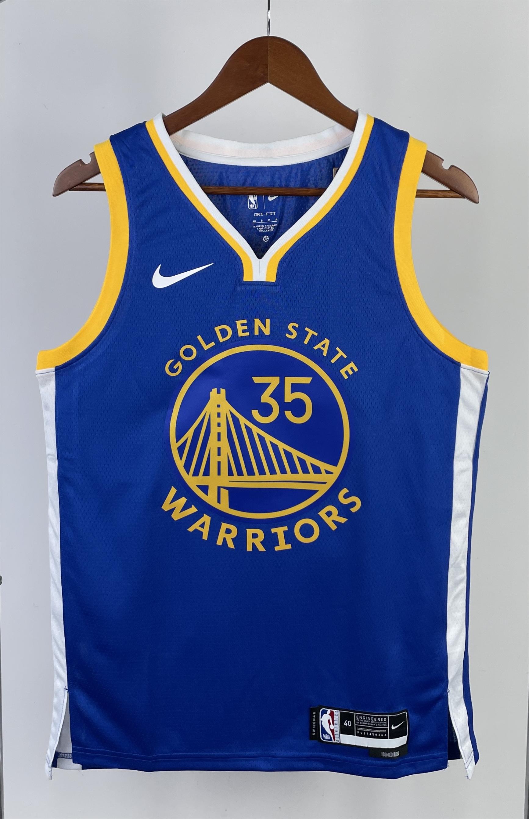 NBA Men 2023 Golden State Warriors Blue #35 DURANT Swingman Jersey - leoleo123123