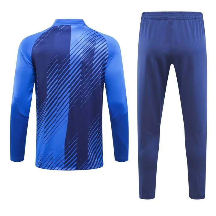 23/24 Barcelona Blue Sweater Tracksuit Thai Quality - leoleo123123