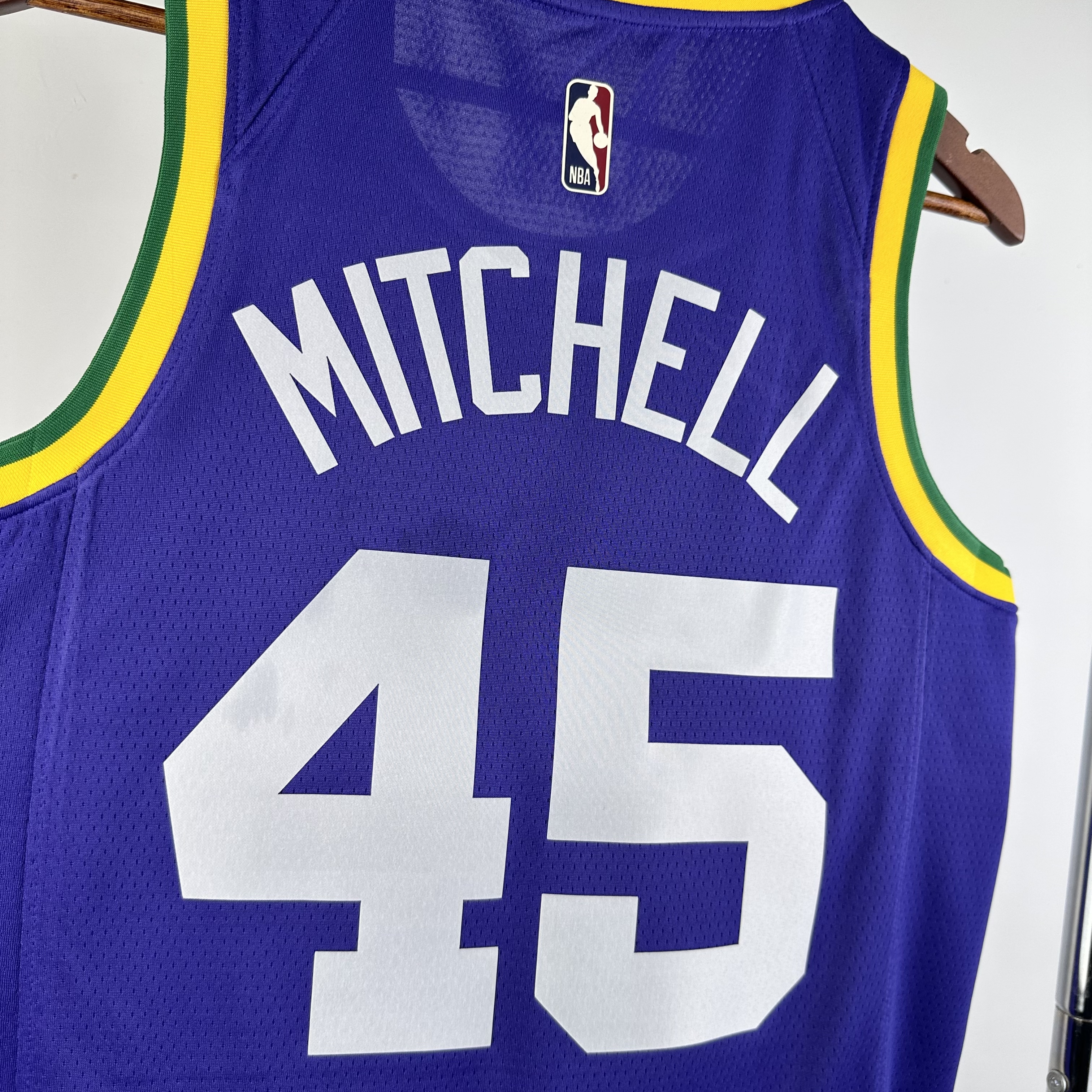 NBA 2024 Men Utah Jazz Purple #45 MITCHELL Jersey High Quality Name and Number Print - leoleo123123