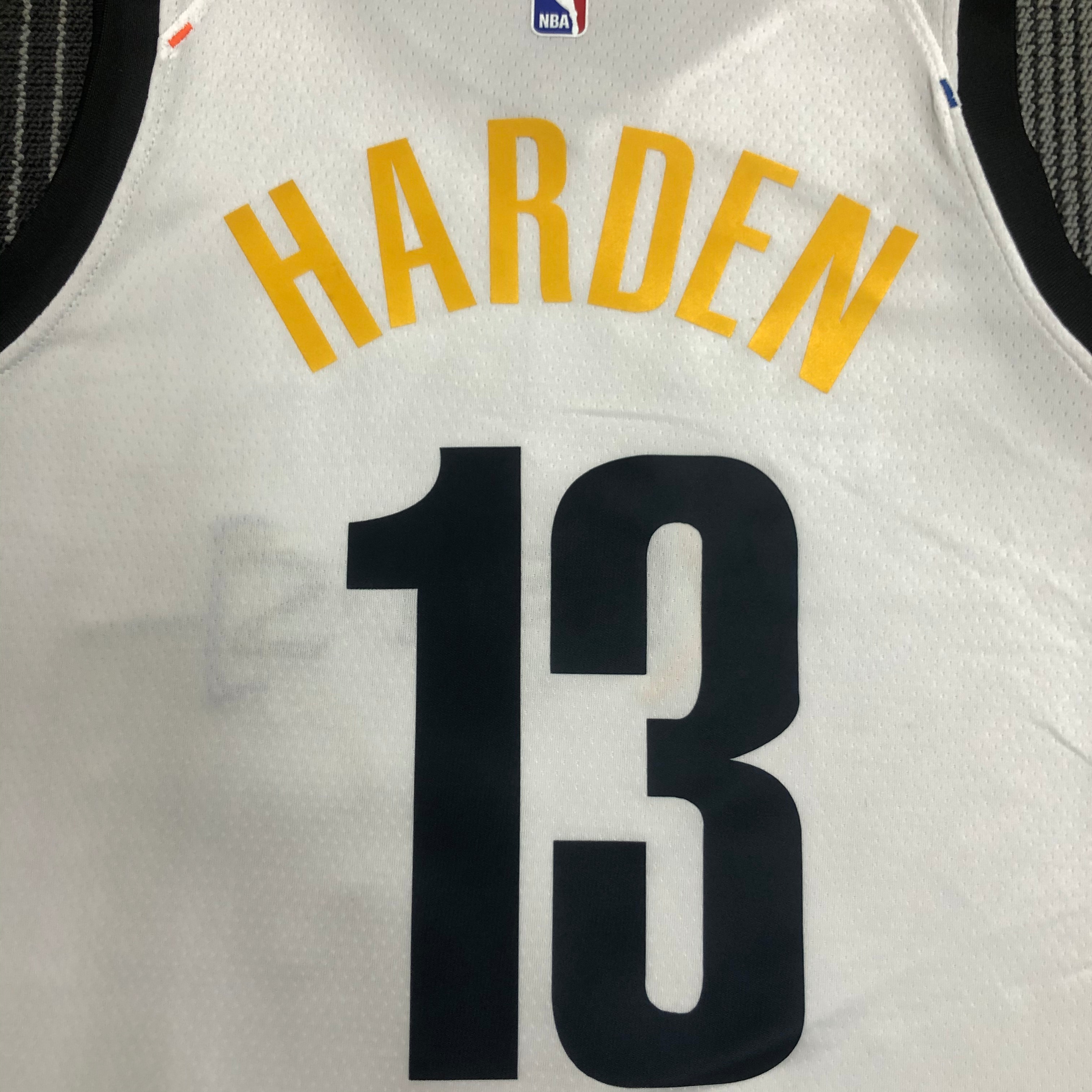 NBA Men Season 2021 Brooklyn Nets White City #13 HARDEN Jersey High Quality Name and Number Print - leoleo123123