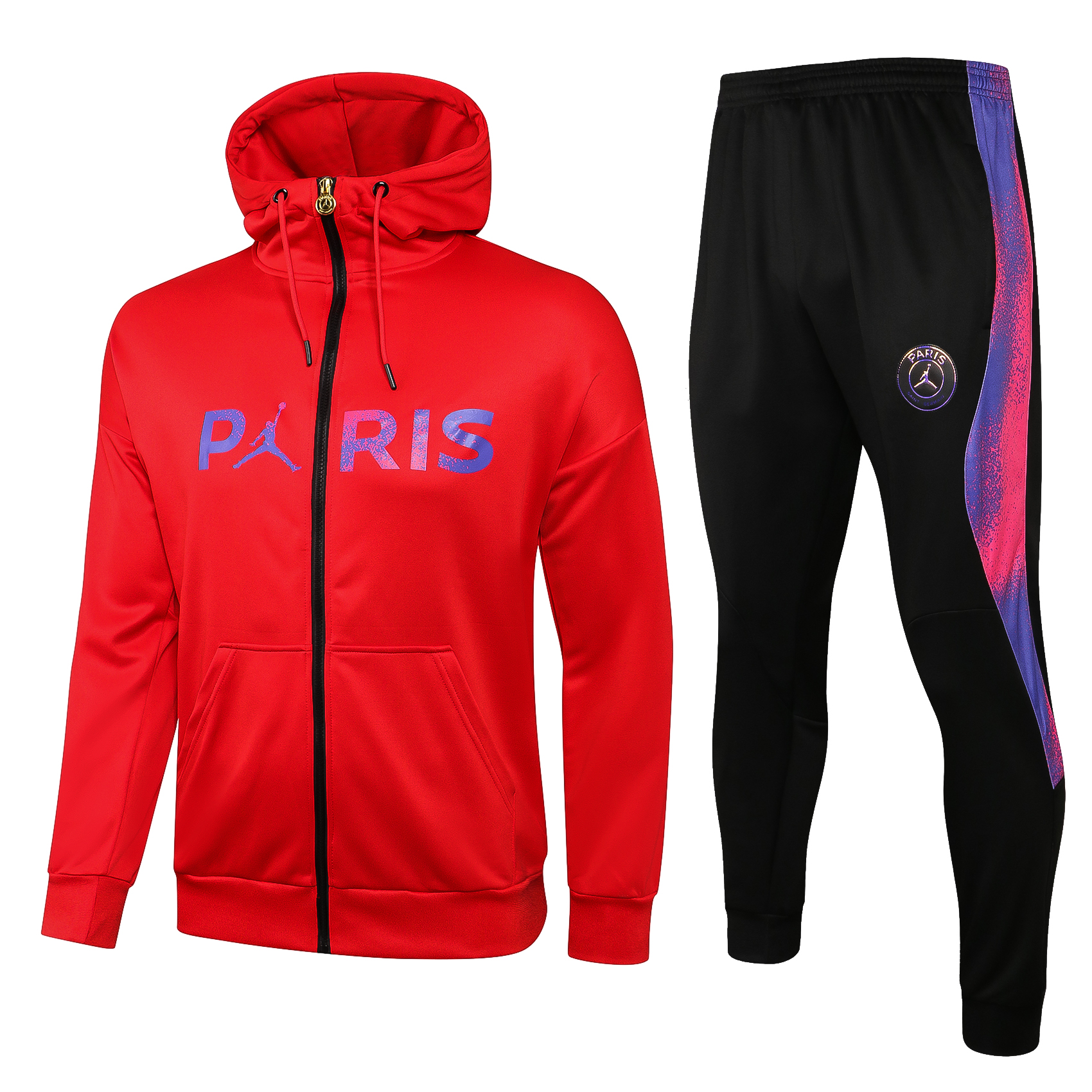 21-22 PSG Jordan Red Tracksuit with Cap Thai Quality - leoleo123123
