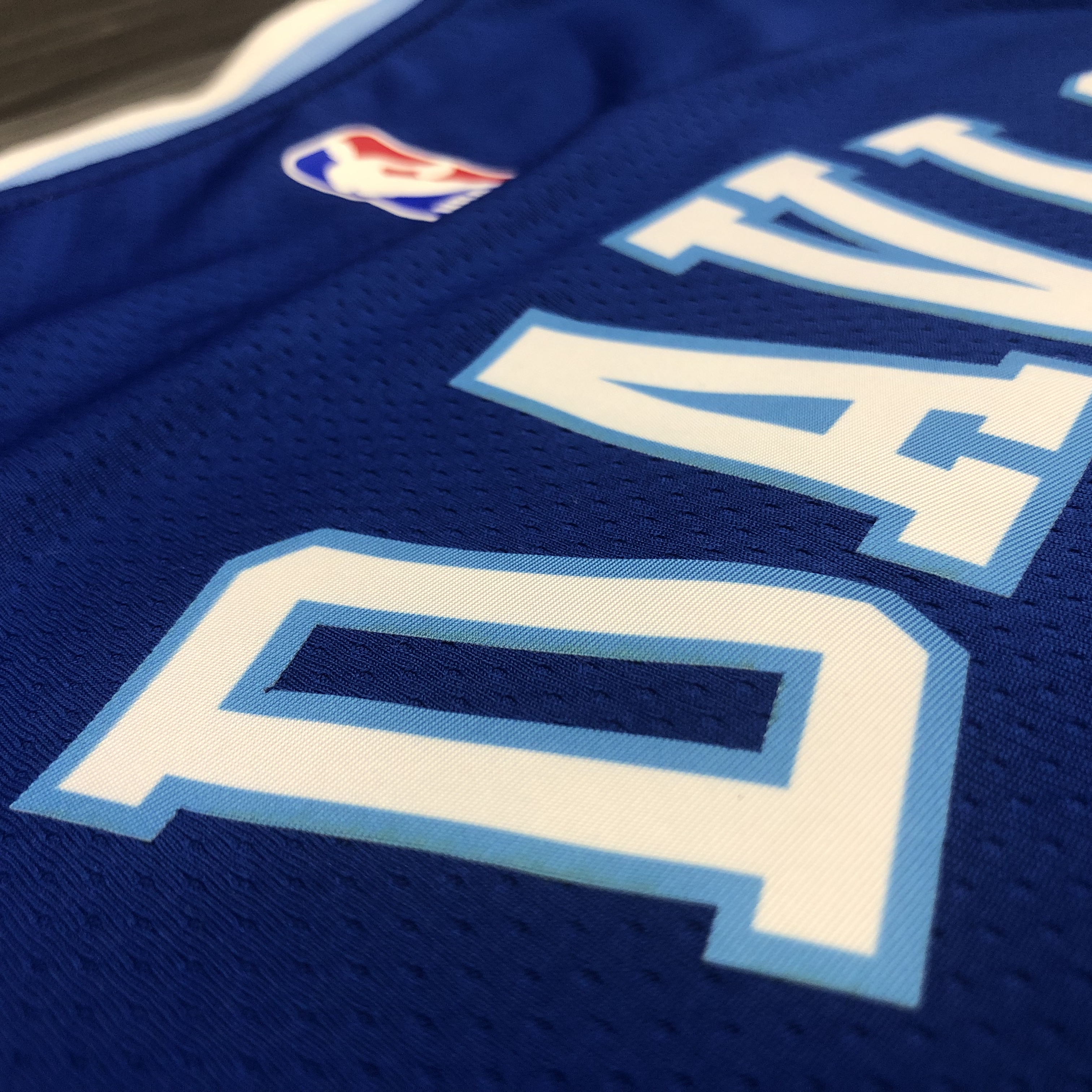NBA Men Los Angeles Lakers Retro in Latin #3 DAVIS Blue Round Neck Jersey High Quality Name and Number Print - leoleo123123